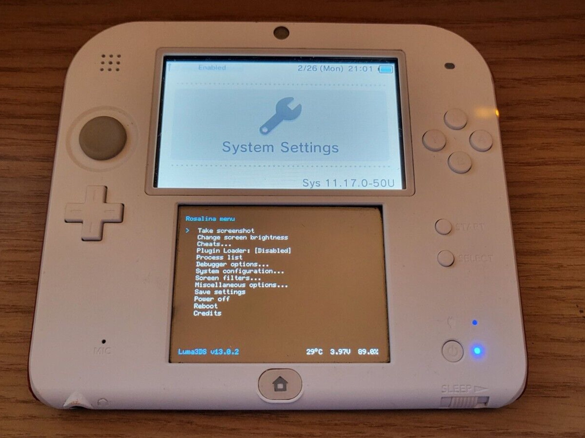 CUSTOM USER REFURBISHED Nintendo 2DS White/Red Handheld Console, New Super Mario Bros 2 Edition