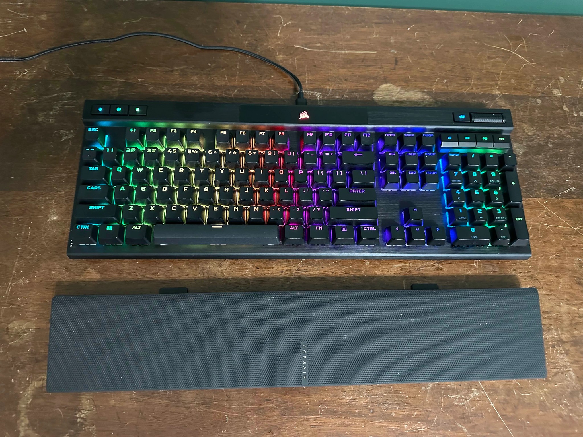 Corsair K70 RGB Pro Keyboard with Wrist-Rest (MX Silver Speed Switches) Sale Price!