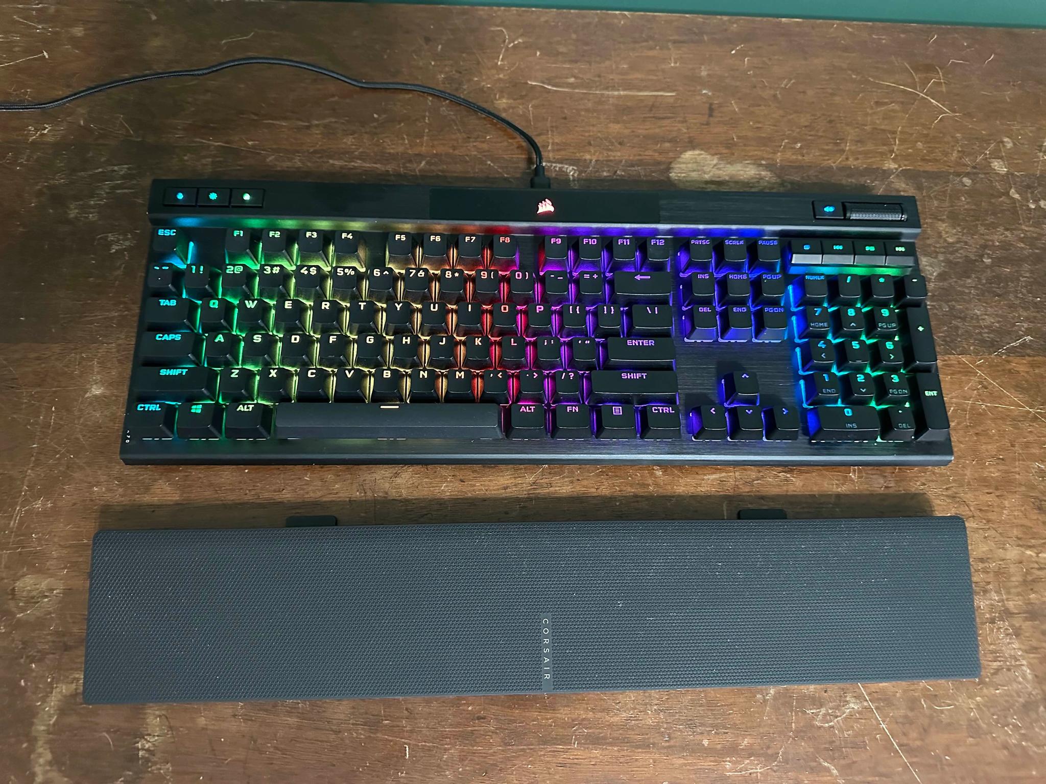 Corsair K70 RGB Pro Keyboard with Wrist-Rest (MX Silver Speed Switches) Sale Price!