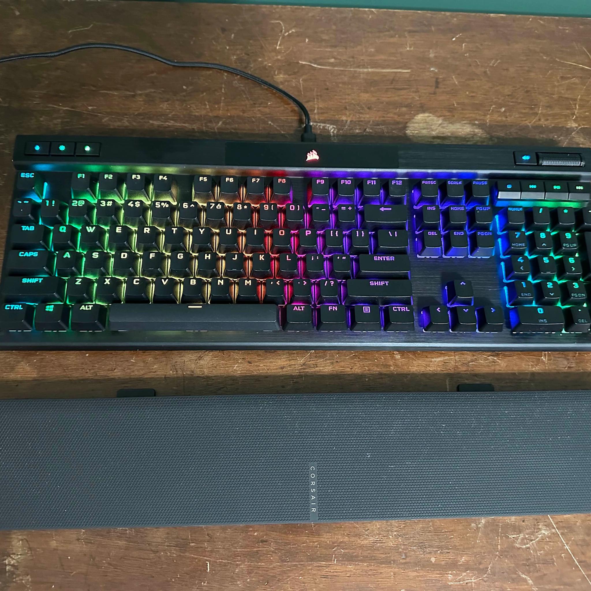 Corsair K70 RGB Pro Keyboard with Wrist-Rest (MX Silver Speed Switches) Sale Price!