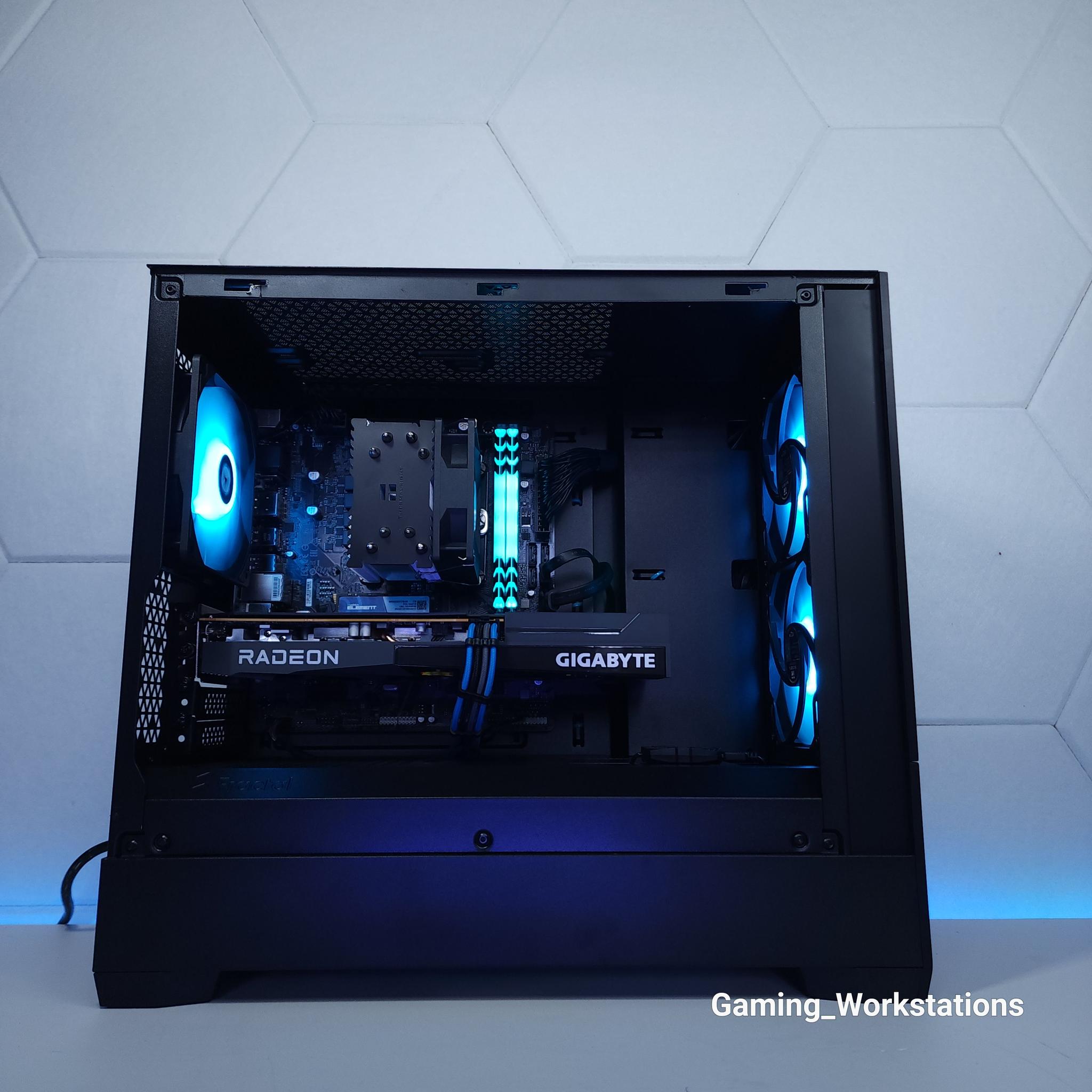 💙🖤1080p Gaming | RX 6600 | Core i3 12100F | 16GB 3200MHz | 1TB NVMe SSD