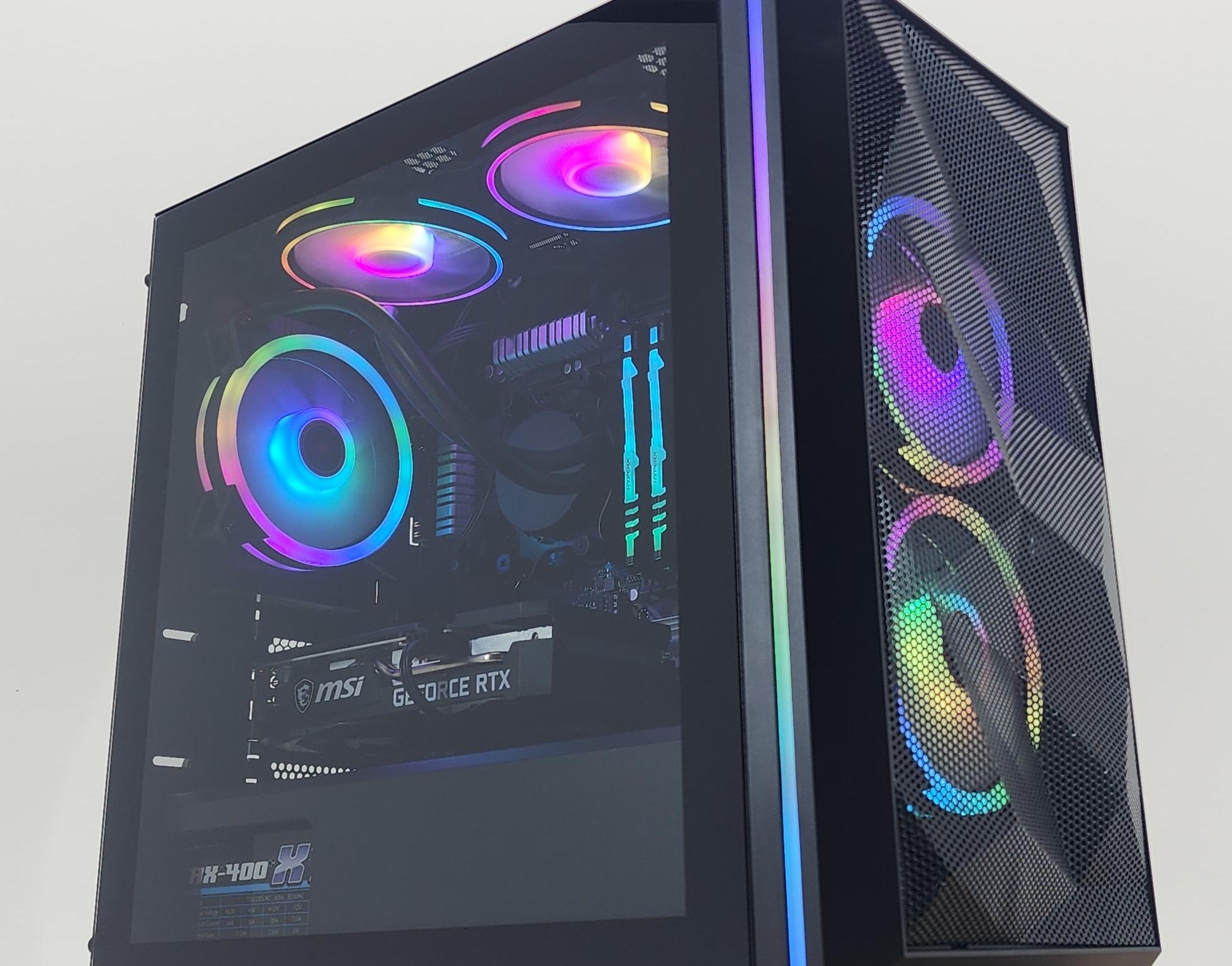 Gaming PC Ryzen 5 3600 16GB RAM 256GB SSD + 1TB HDD RTX 3050 8GB Windows 11 Computer