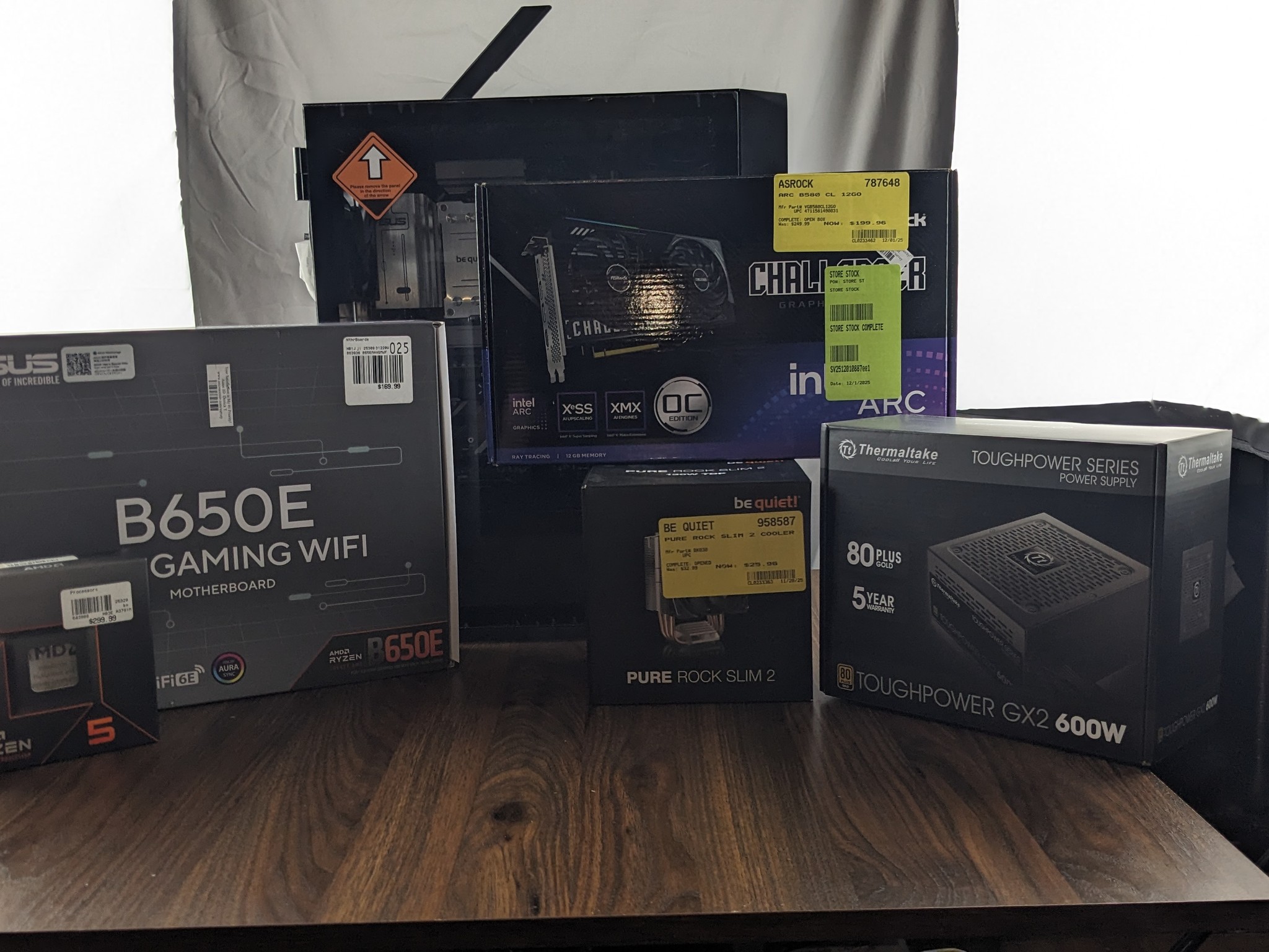 Custom B580, AM5 Ryzen 5 7600X, 2x8GB 5600mhz, 1TB NVMe