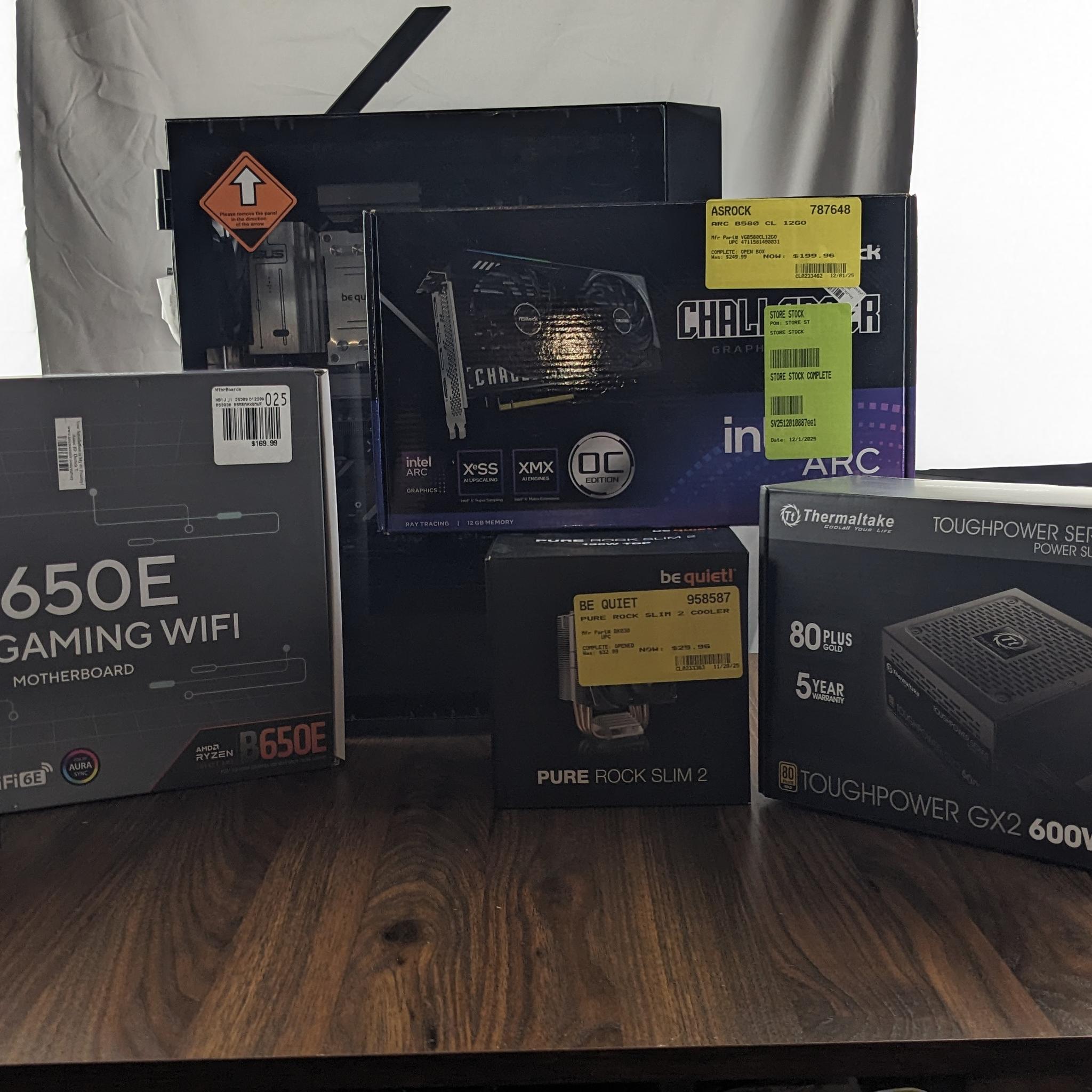 Custom B580, AM5 Ryzen 5 7600X, 2x8GB 5600mhz, 1TB NVMe