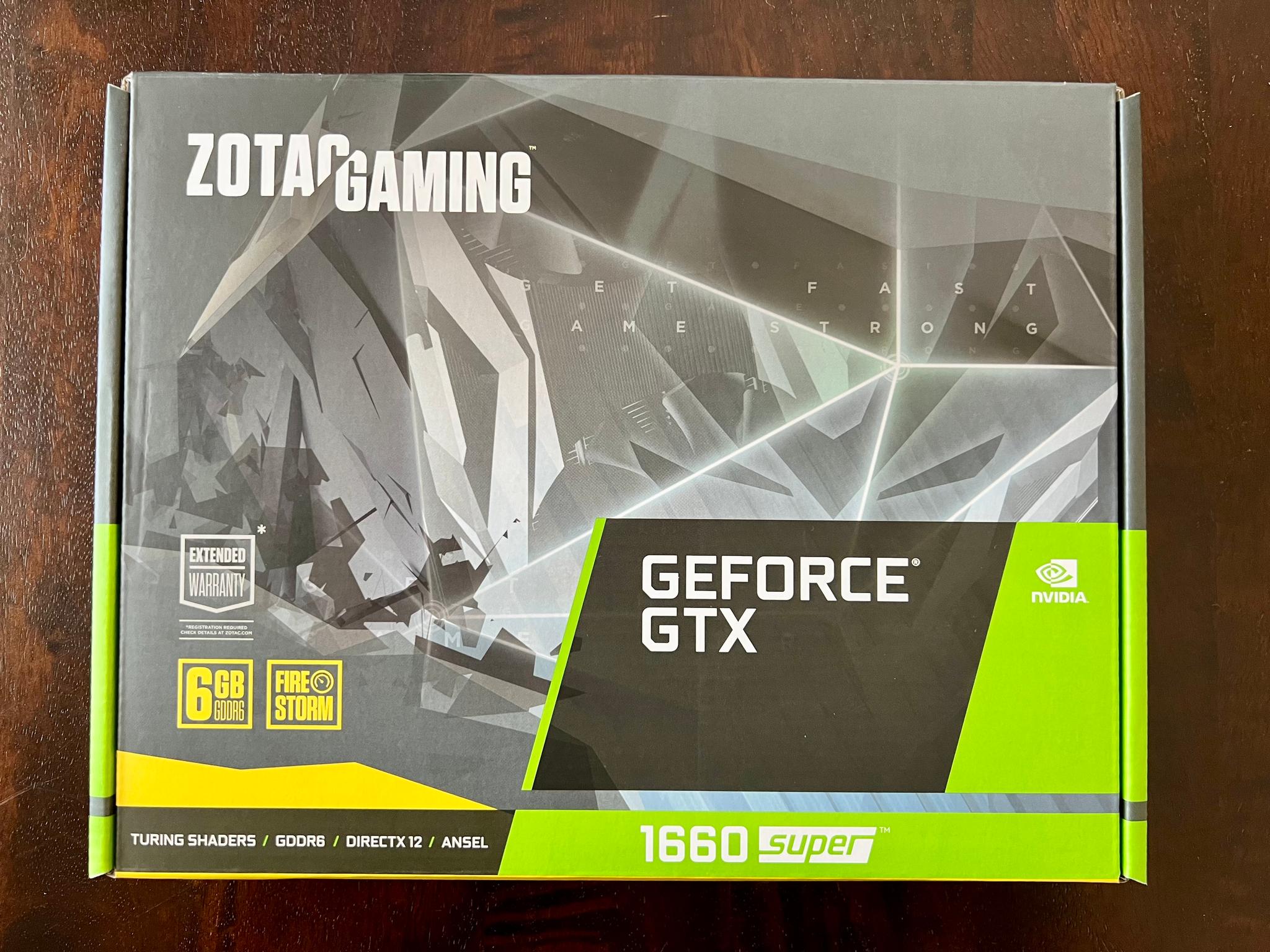 Zotac GAMING Twin Fan GeForce GTX 1660 SUPER