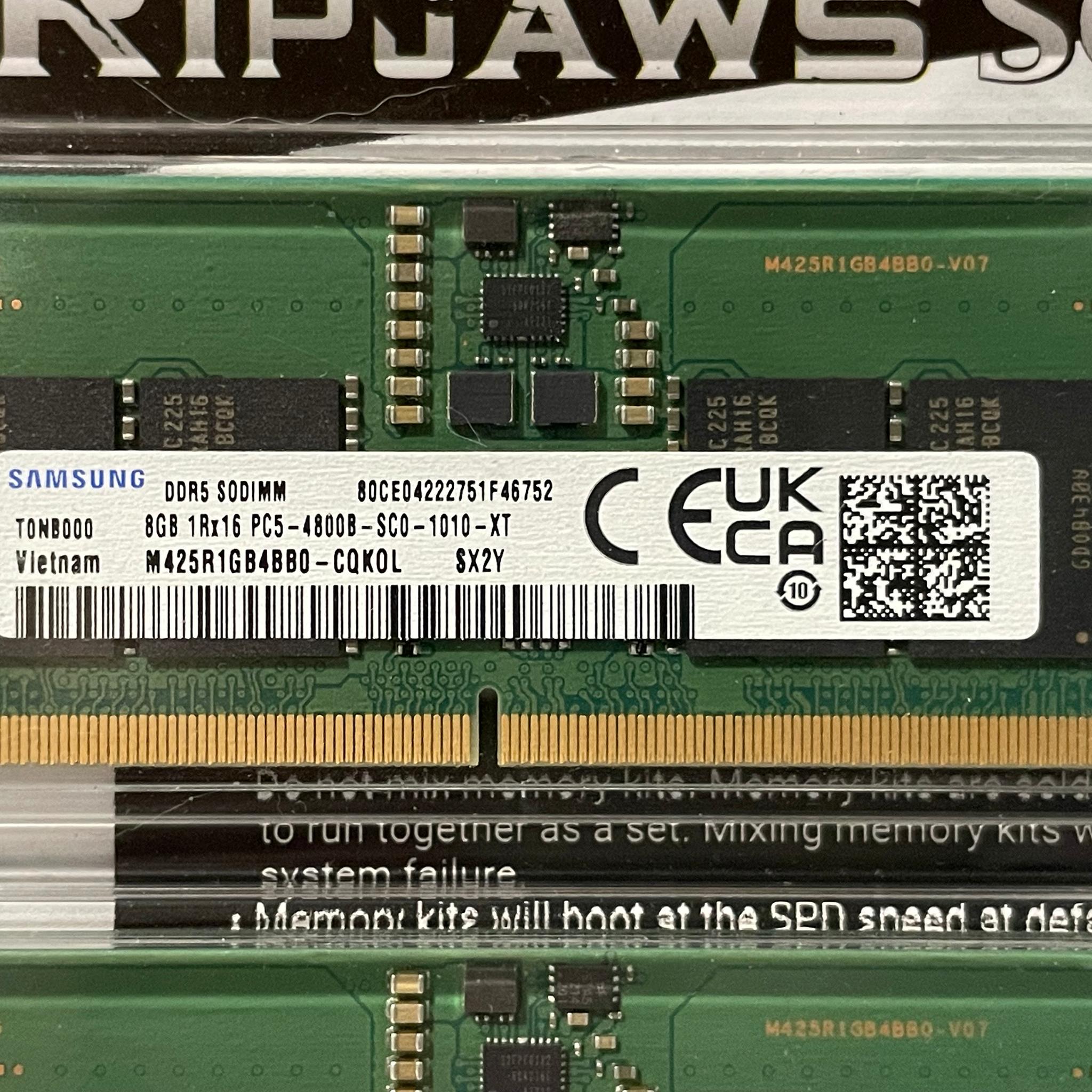 16gb Samsung OEM DDR5 SODIMM