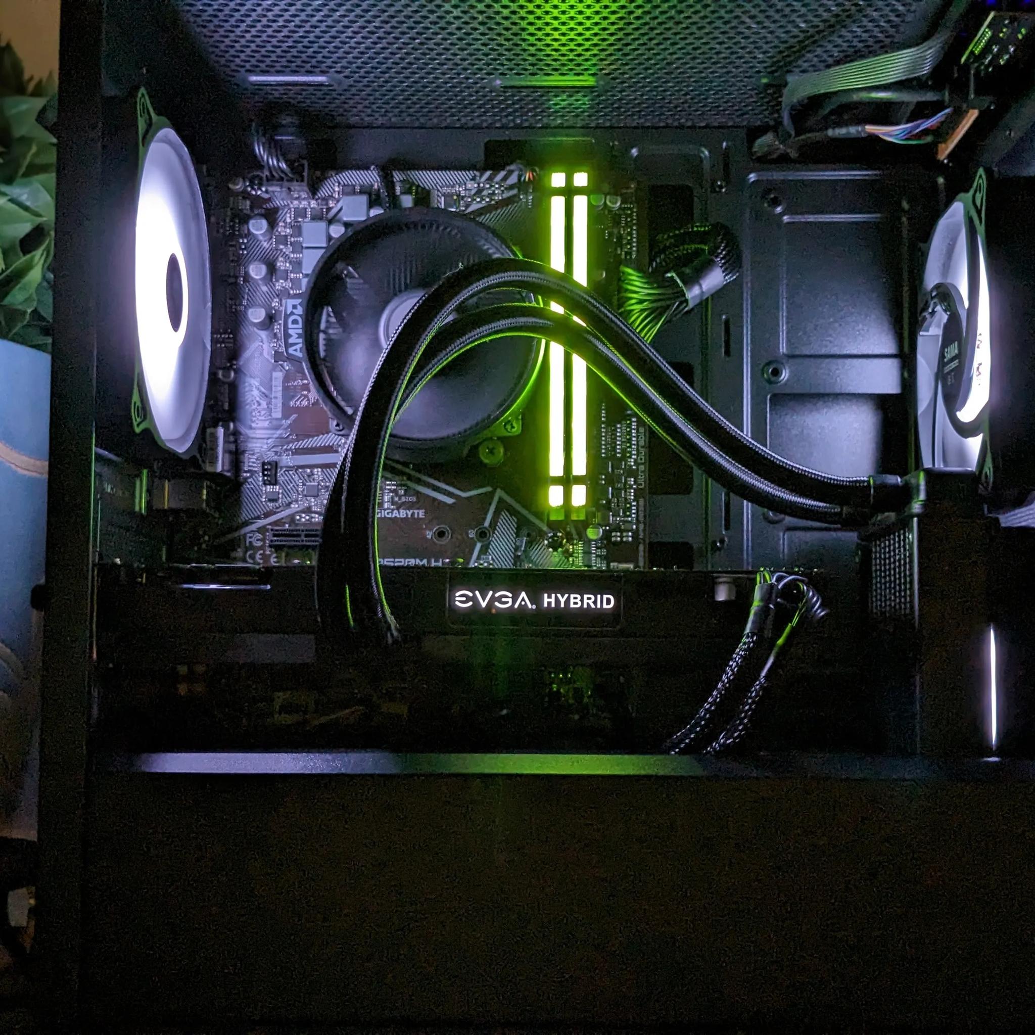 Dark Nitro(Hybrid)(💦+⚡️)| GTX1080 8GB| Ryzen 5| 16GB DDR4 RAM| 750GB Samsung EVO| Windows 11