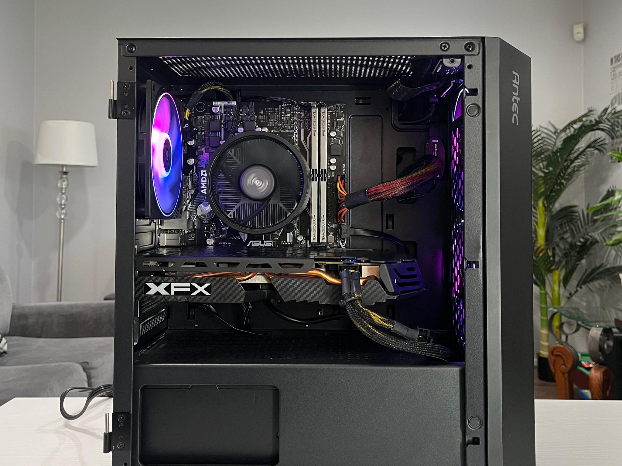 RX 580 8GB, Ryzen 7 1700X, 16GB RAM | Black RGB Gaming Computer/Pc