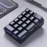 DAGK Wired Mechanical Number Pad Rainbow LED Backlit 20-Key Number Pad- Black