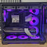 Black Corsair PC Case with Tempered Glass
