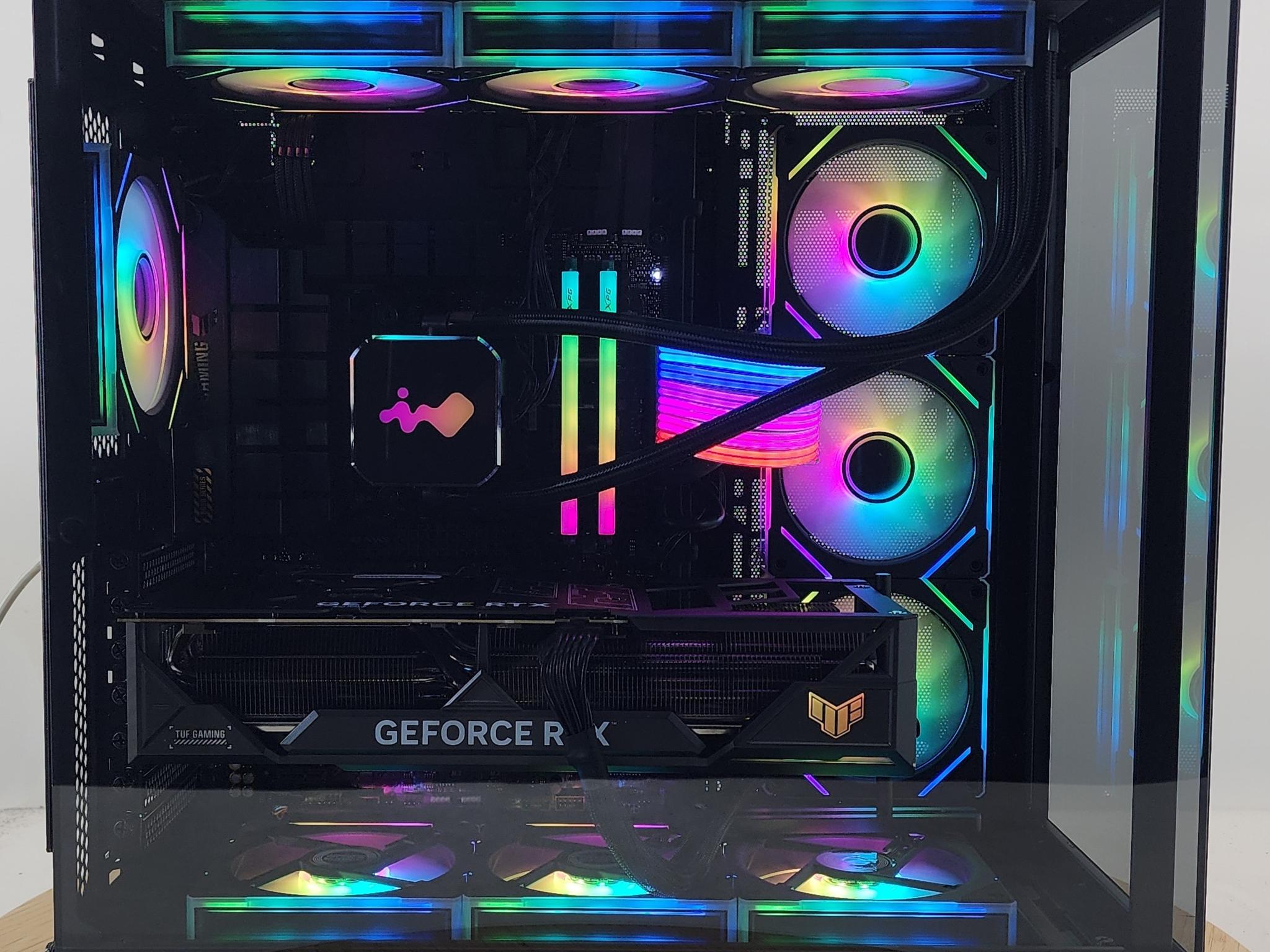 Gaming PC Ryzen 7 9800X3D 32GB RAM 2TB SSD RTX 4080 SUPER 16GB Win11 Computer