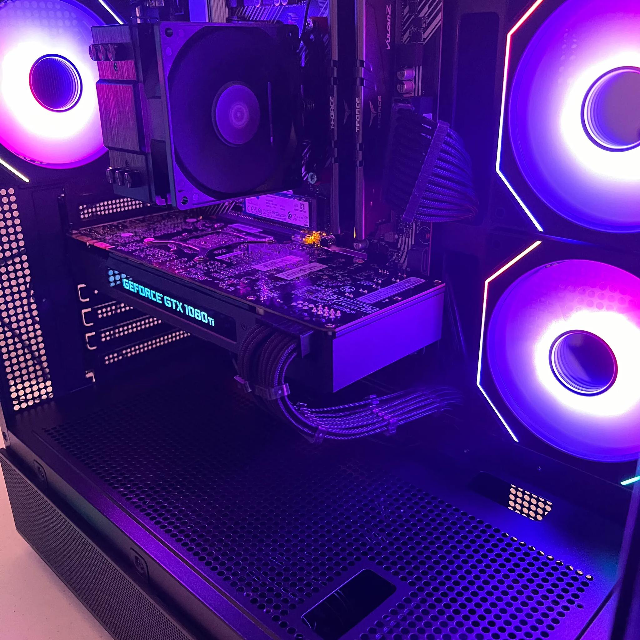 Geforce GTX 1080ti Custom Built Gaming PC with Ryzen 5 3600,1 TB M.2 SSD...
