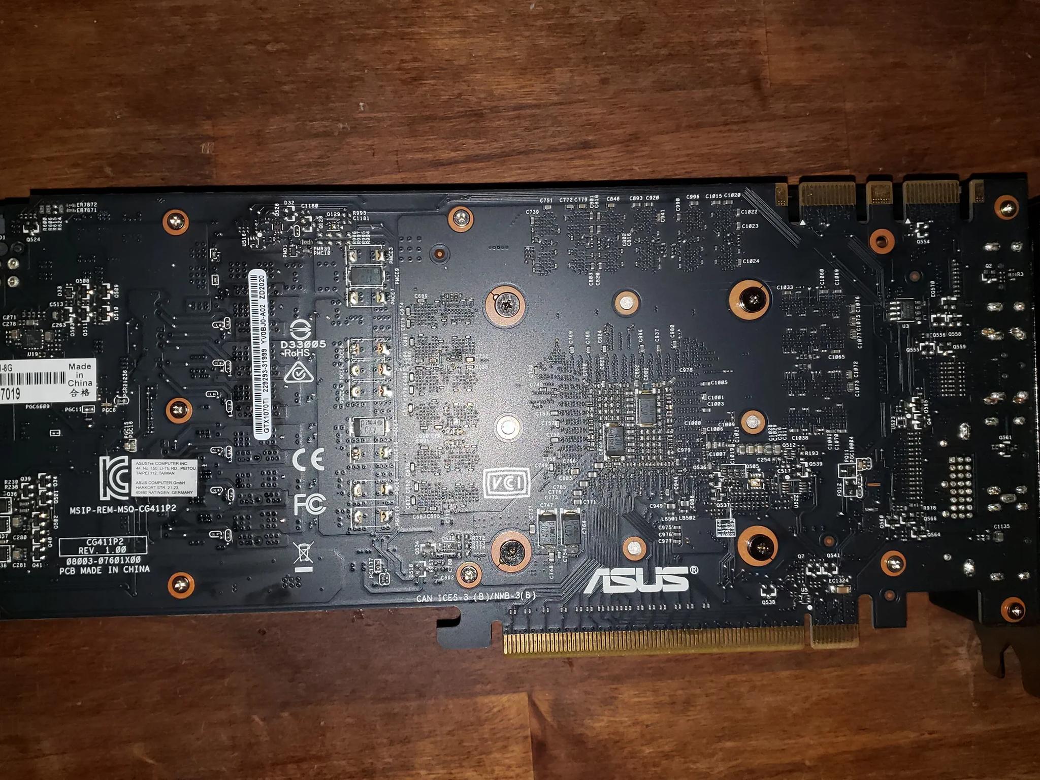 Asus Turbo GTX 1070 Ti 8G