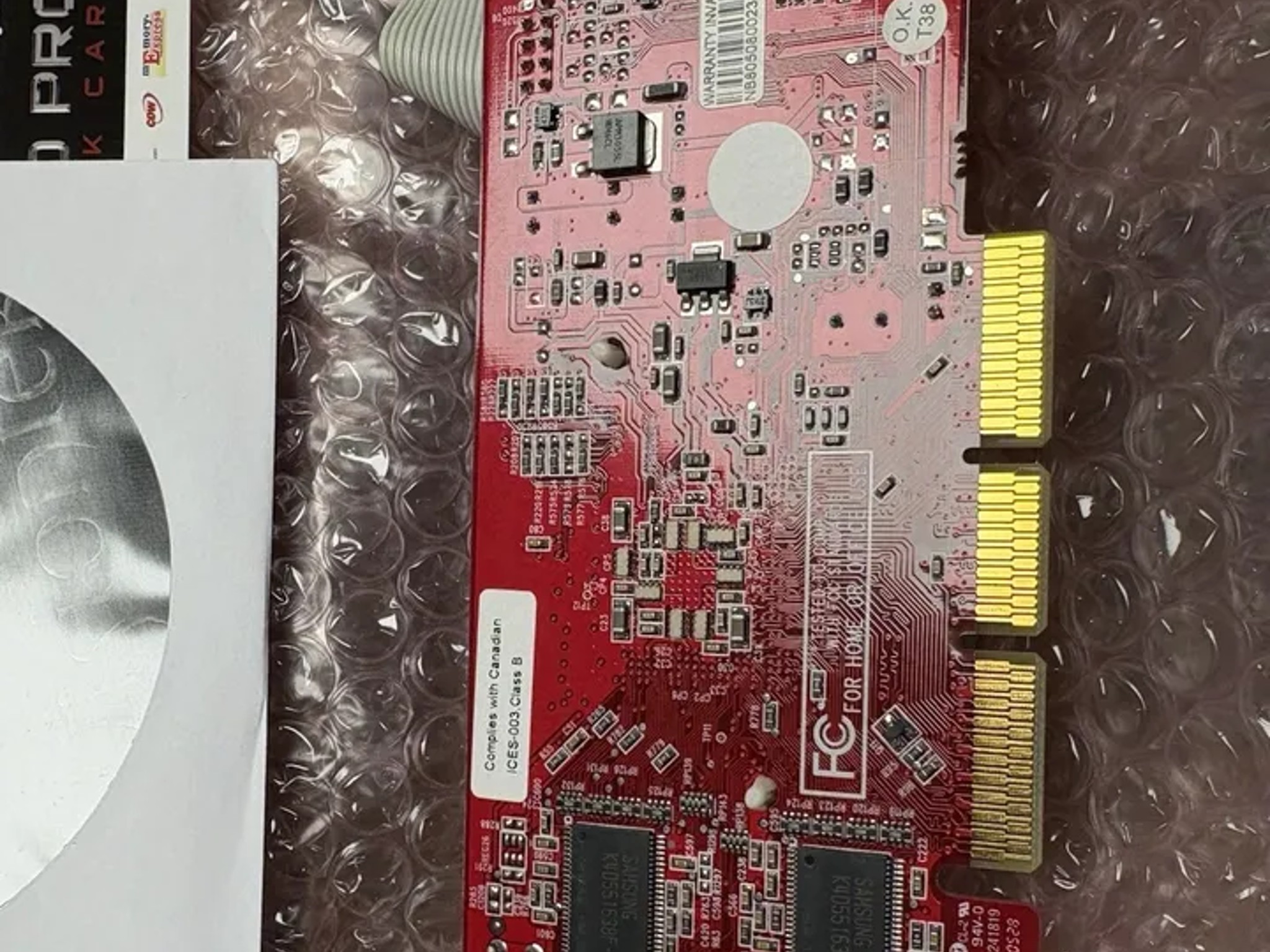 “As Is Untested Visiontek Radeon 9250 128 MB DDR PCI Video card retro gaming”