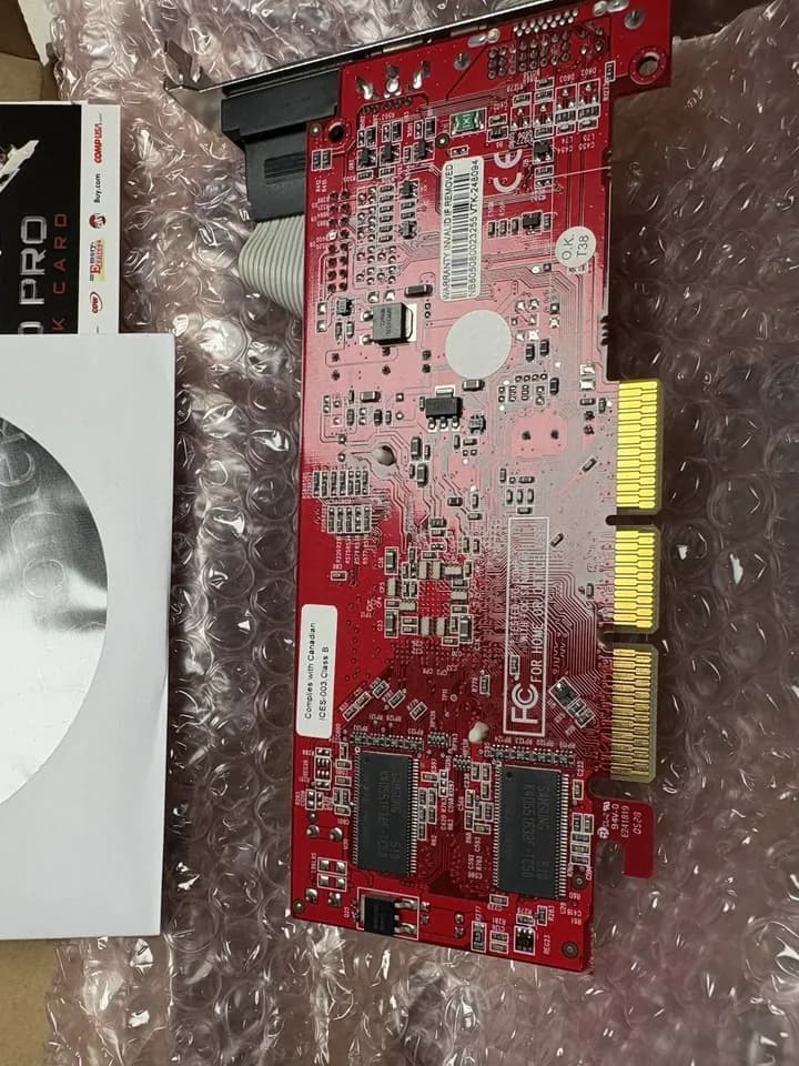 “As Is Untested Visiontek Radeon 9250 128 MB DDR PCI Video card retro gaming”