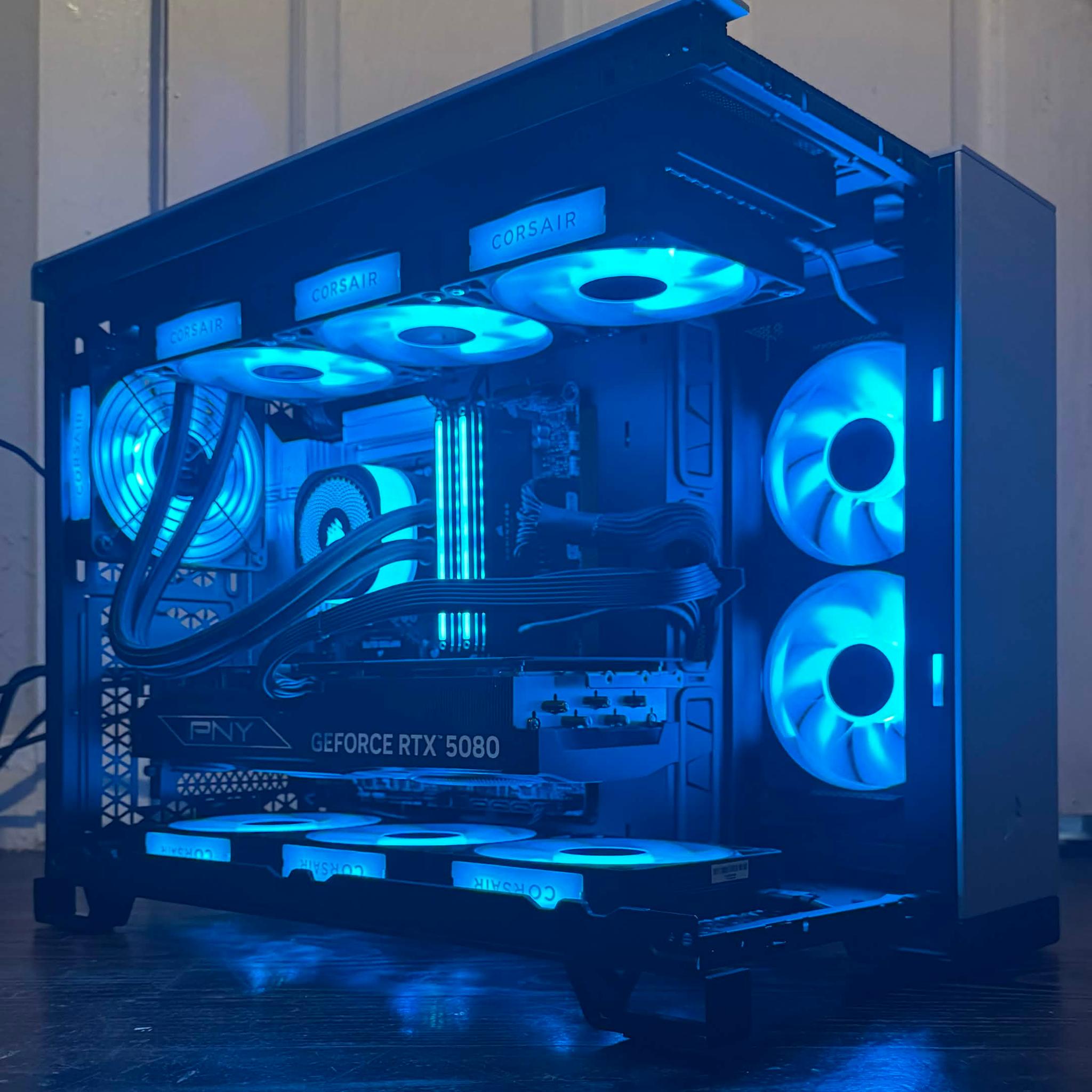 Black/Satin Gray: Intel Core Ultra 9 285K, GeForce RTX 5080, 32GB DDR5, 2TB M.2 SSD, Win11 Home