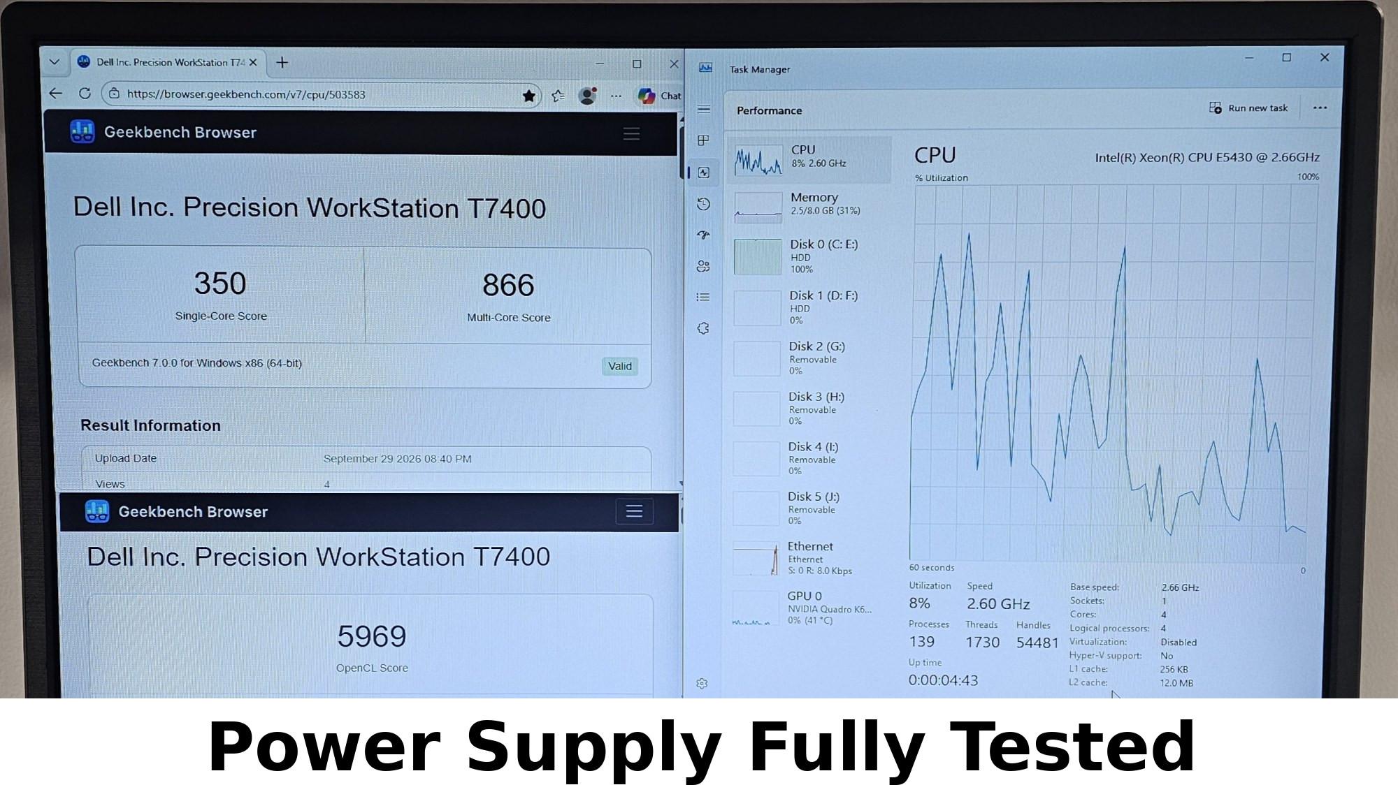 1000 Watt PSU Dell H1000E-00 Power Supply
