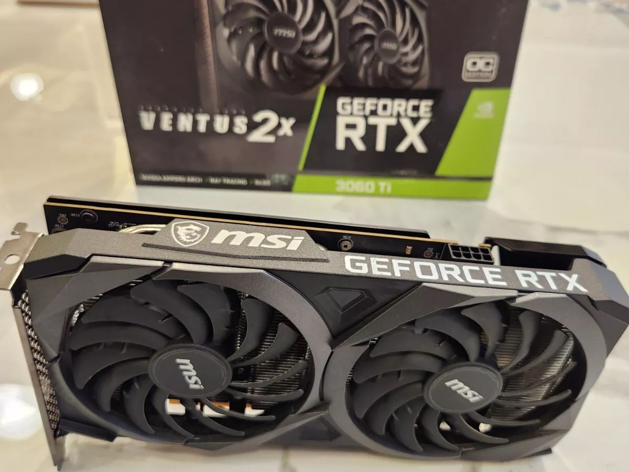 MSI GeForce RTX 3060 Ti Ventus 2X OC 8GB GDDR6 Graphics Card V1 LHR (USED - GREAT)