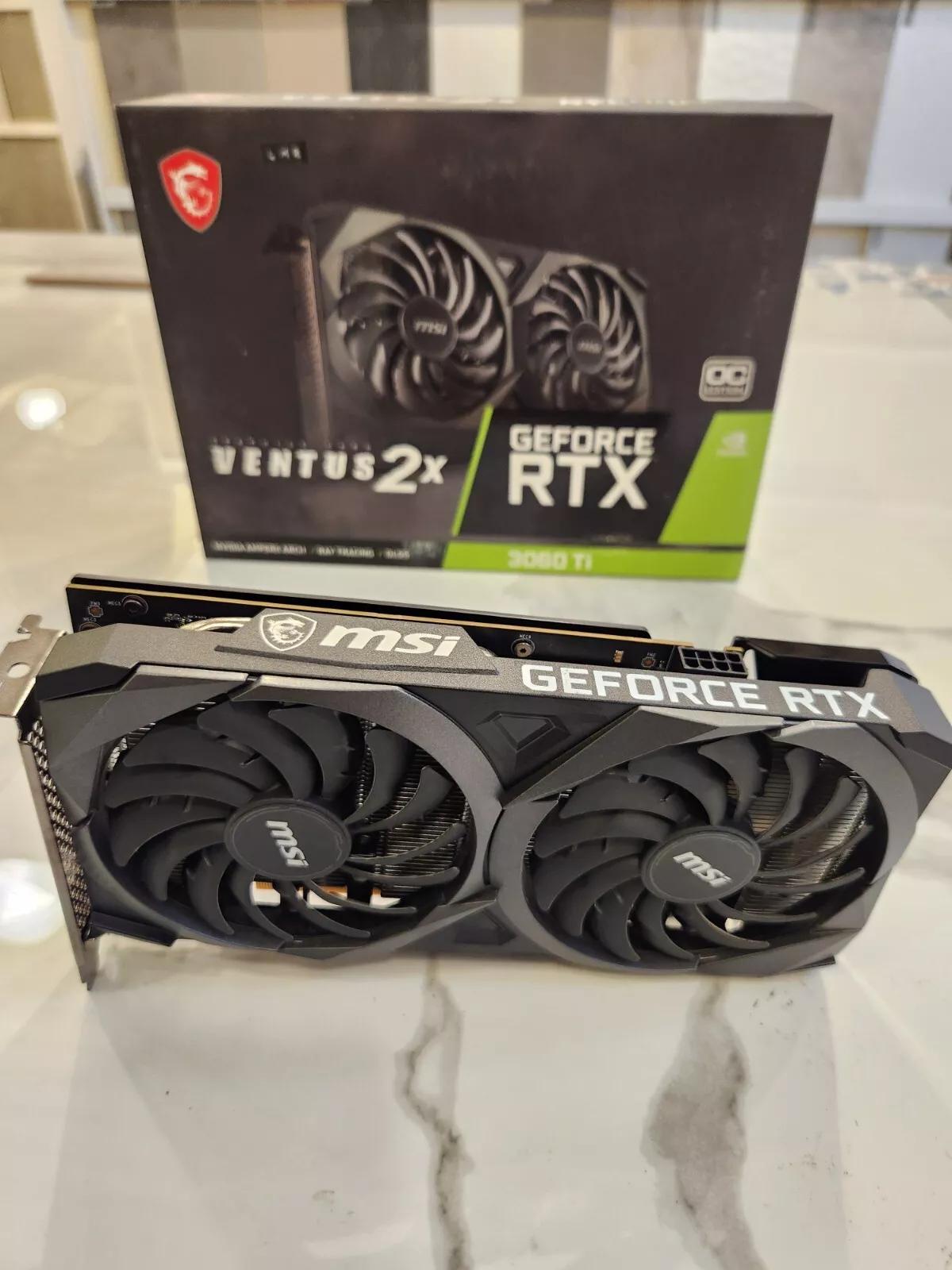MSI GeForce RTX 3060 Ti Ventus 2X OC 8GB GDDR6 Graphics Card V1 LHR (USED - GREAT)