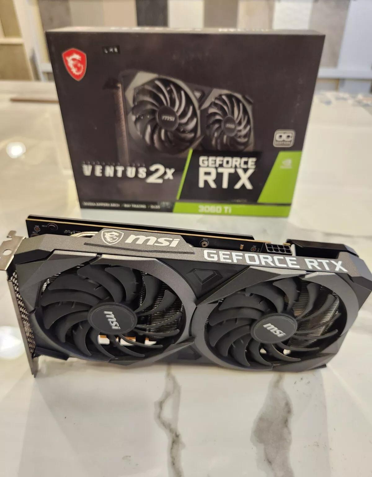 MSI GeForce RTX 3060 Ti Ventus 2X OC 8GB GDDR6 Graphics Card V1 LHR (USED - GREAT)