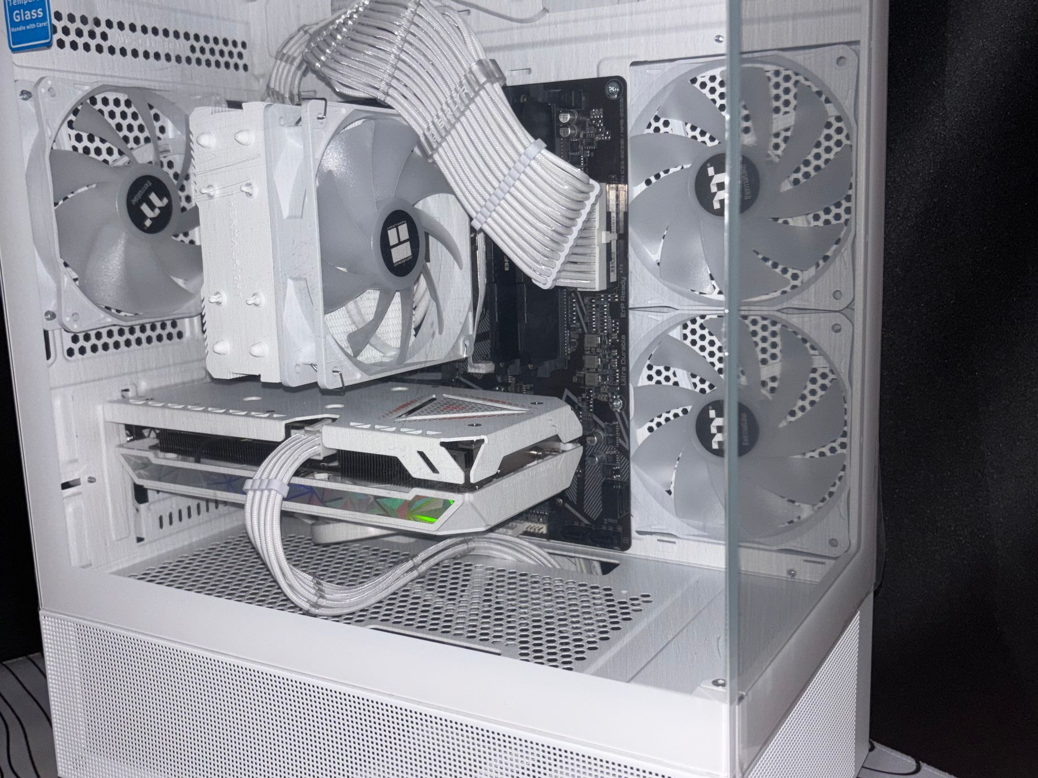 White Gaming PC — RTX 3060 Ti 8GB | Ryzen 5 5500 | 16GB DDR4 | 512GB NVMe