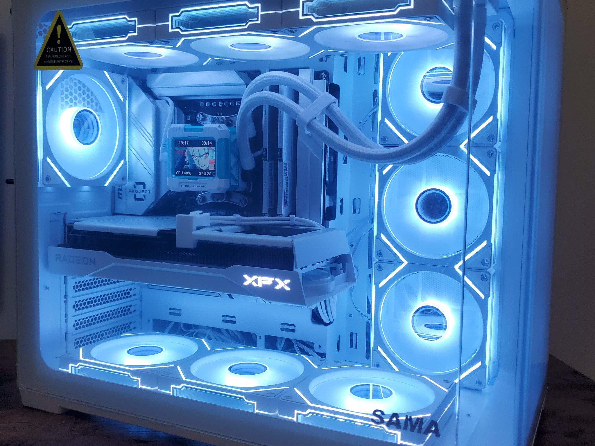 ❄️ Azure Glow: Ryzen 5 7500F | RX 9060 XT 16GB | 32GB DDR5 | 1TB NVMe | ATX Powerhouse 🚀