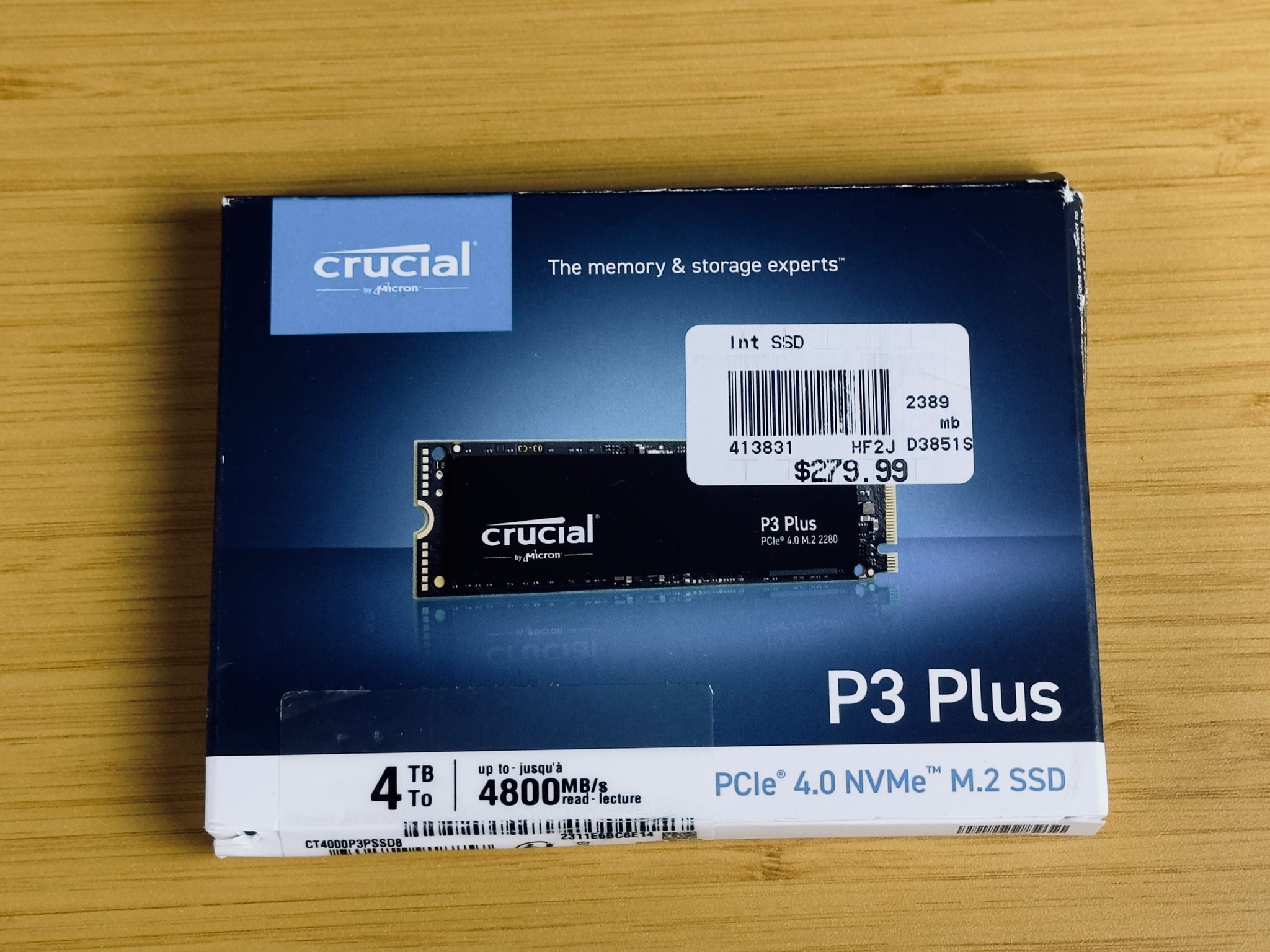 Crucial P3 Plus M.2 SSD 4TB Storage