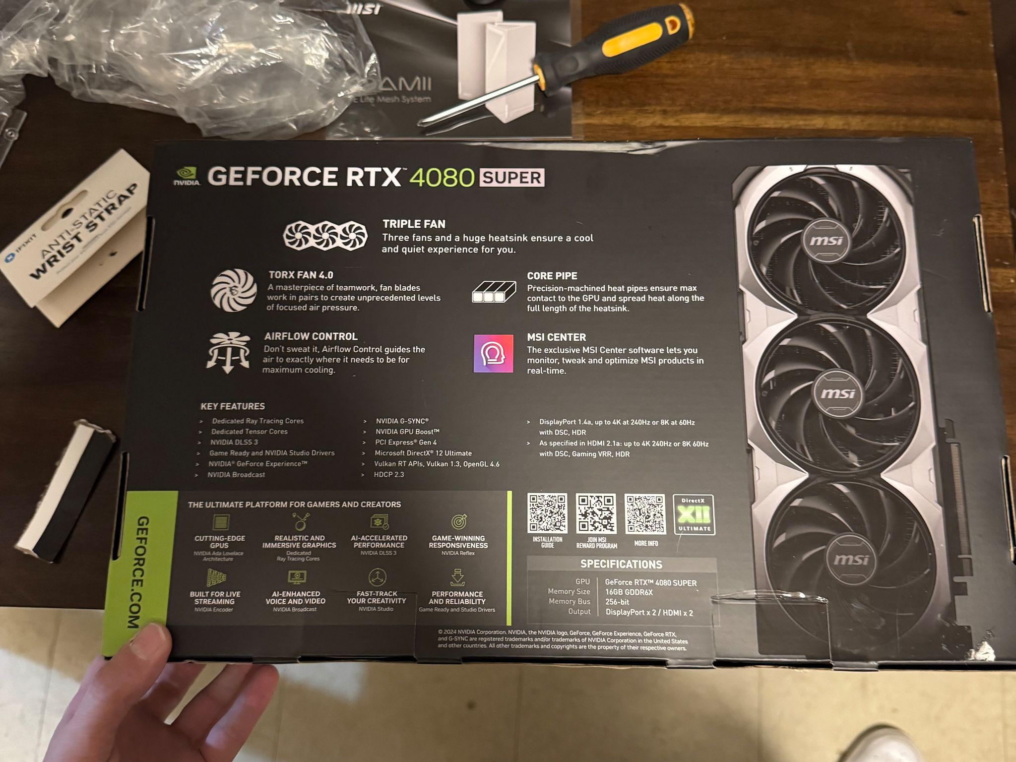 🚀 FOR SALE: MSI GeForce RTX 4080 SUPER 16GB – Like New, In Box 🚀