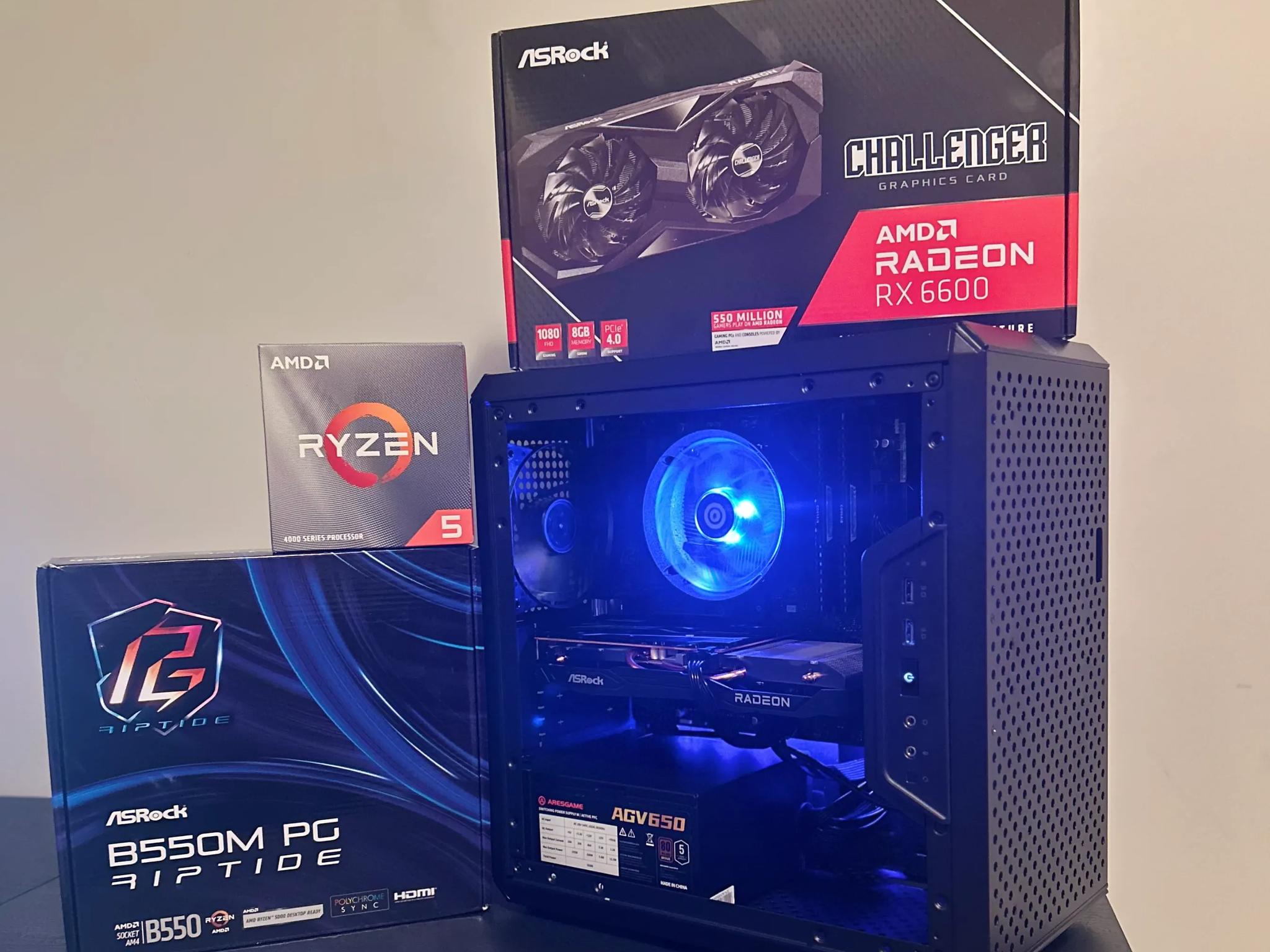 Budget Gaming Pc⚡RX 6600⚡Ryzen 5 4500