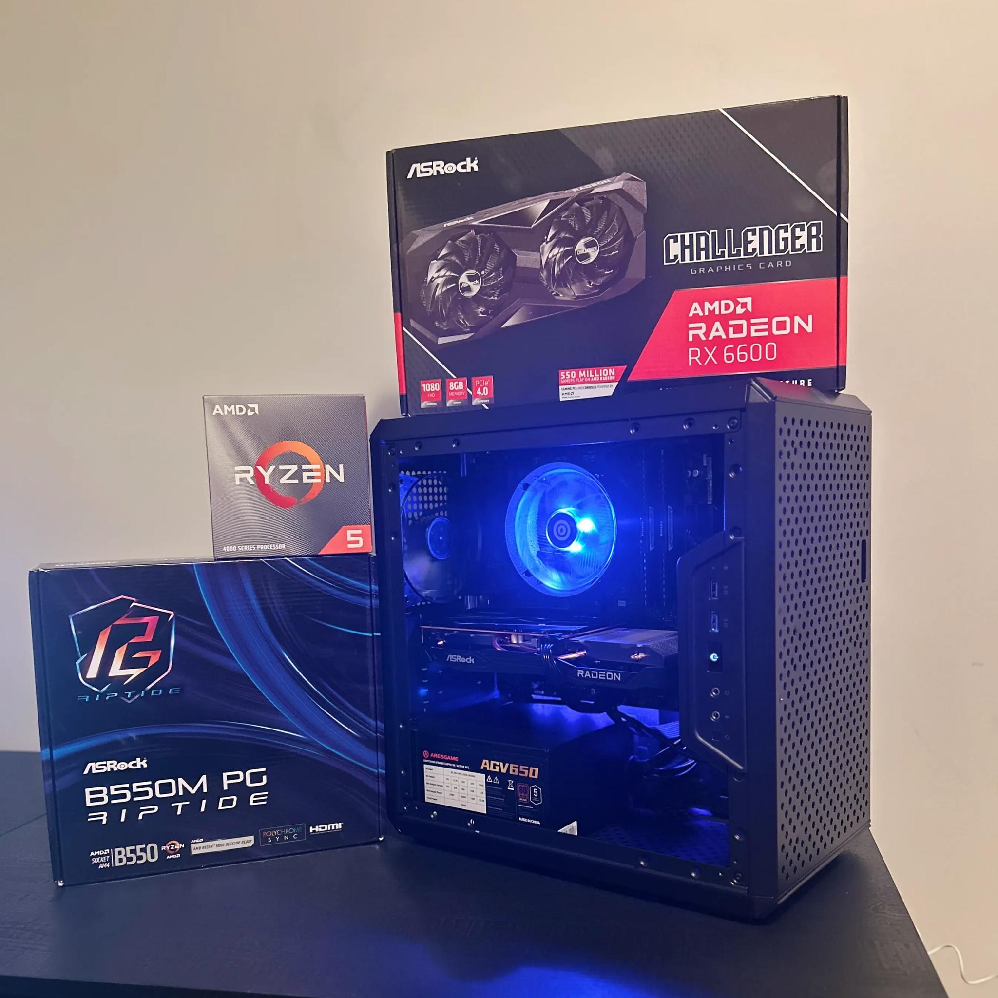 Budget Gaming Pc⚡RX 6600⚡Ryzen 5 4500