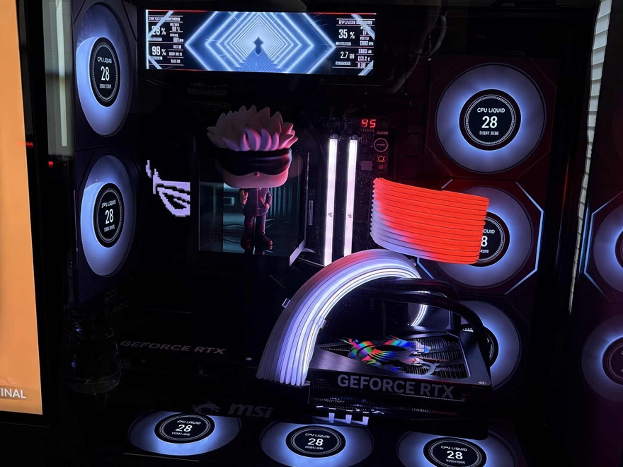 Lian Li Vision Compact - Black - ASUS ROG Strix x870e-e - Ryzen 7 9850x3D - 5070 TI 16GB - DDR5 32GB