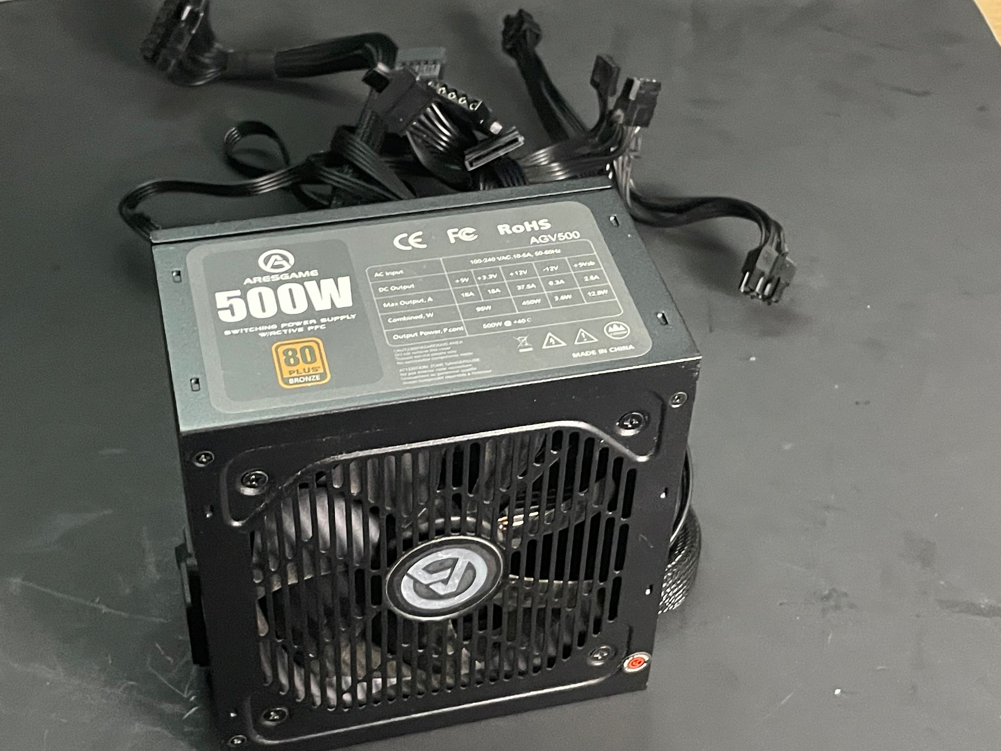 Aresgame AGW500 ATX Power Supply PSU | Free Shipping
