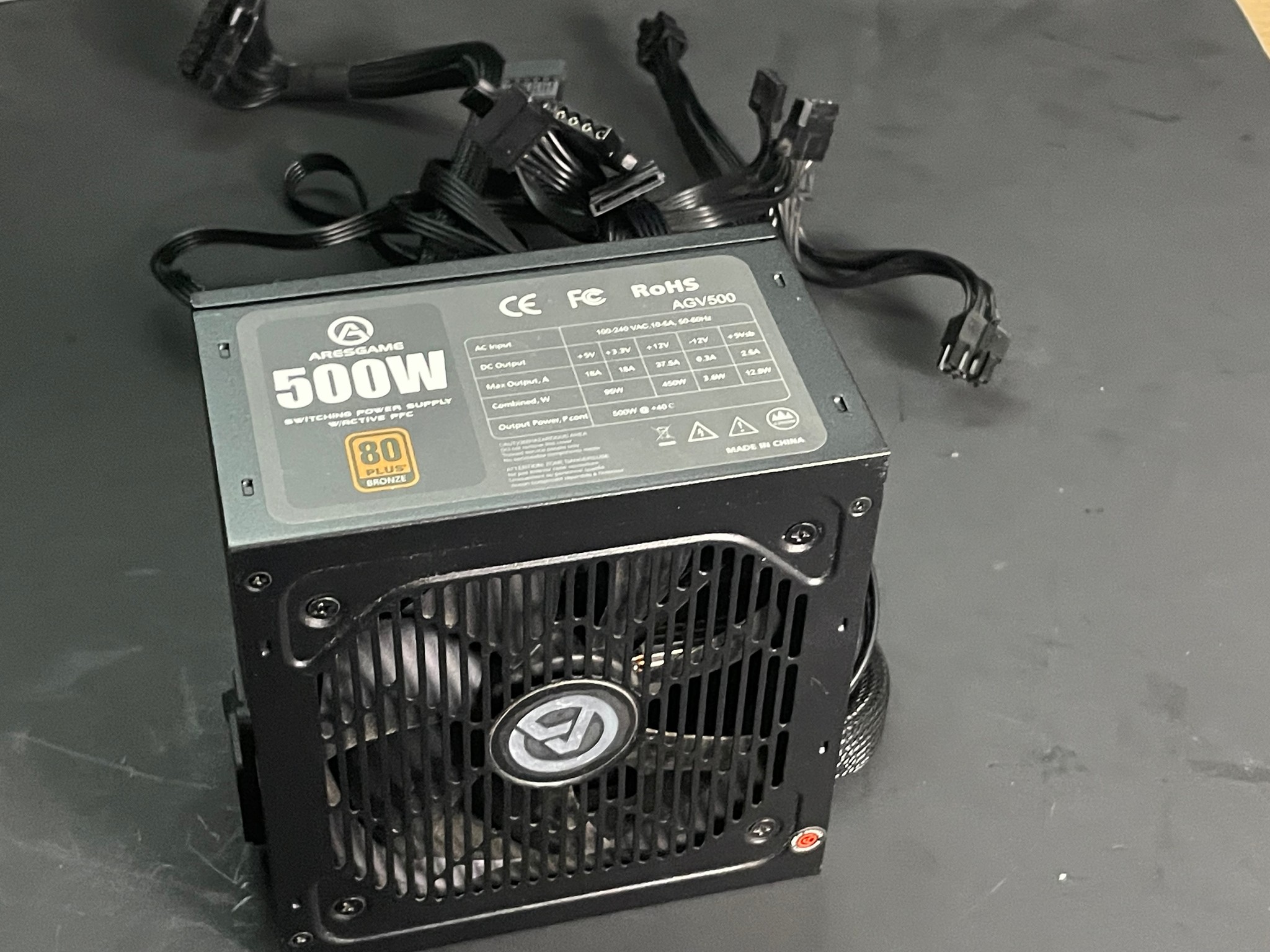 Aresgame AGW500 ATX Power Supply PSU | Free Shipping