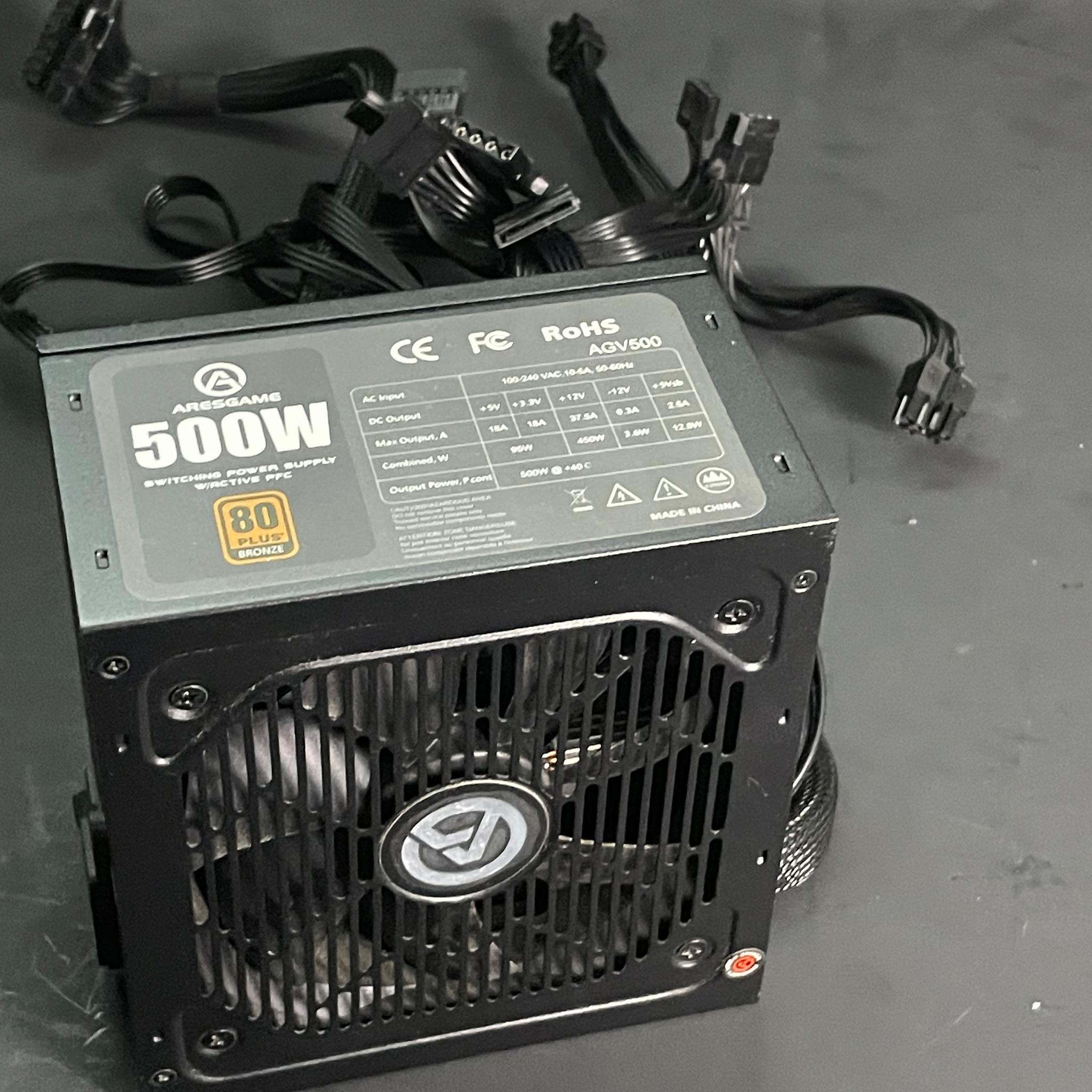 Aresgame AGW500 ATX Power Supply PSU | Free Shipping