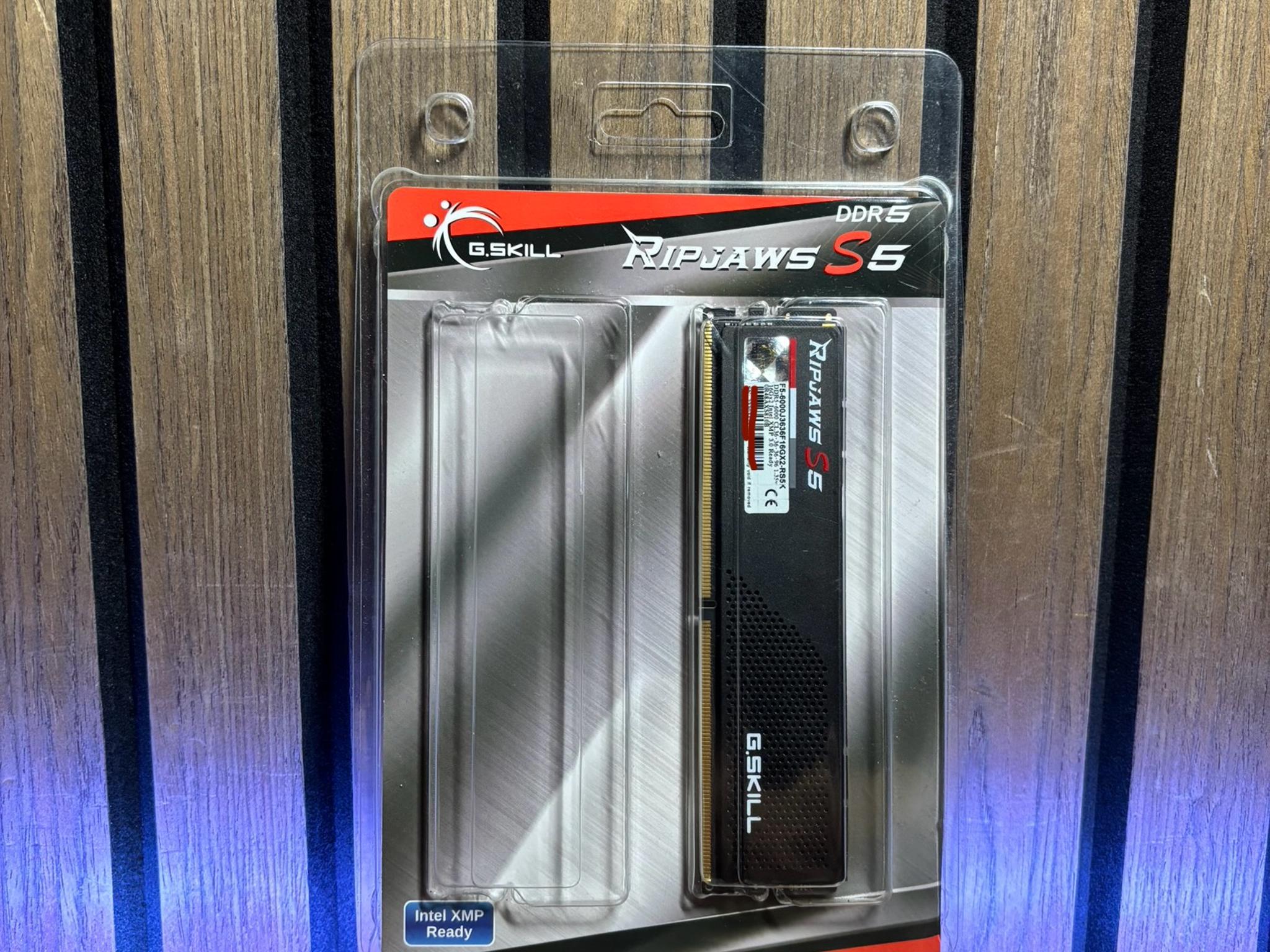 G.SKILL RIPJAWS S5 16GB DDR5 6000MHZ INTEL XMP READY RAM