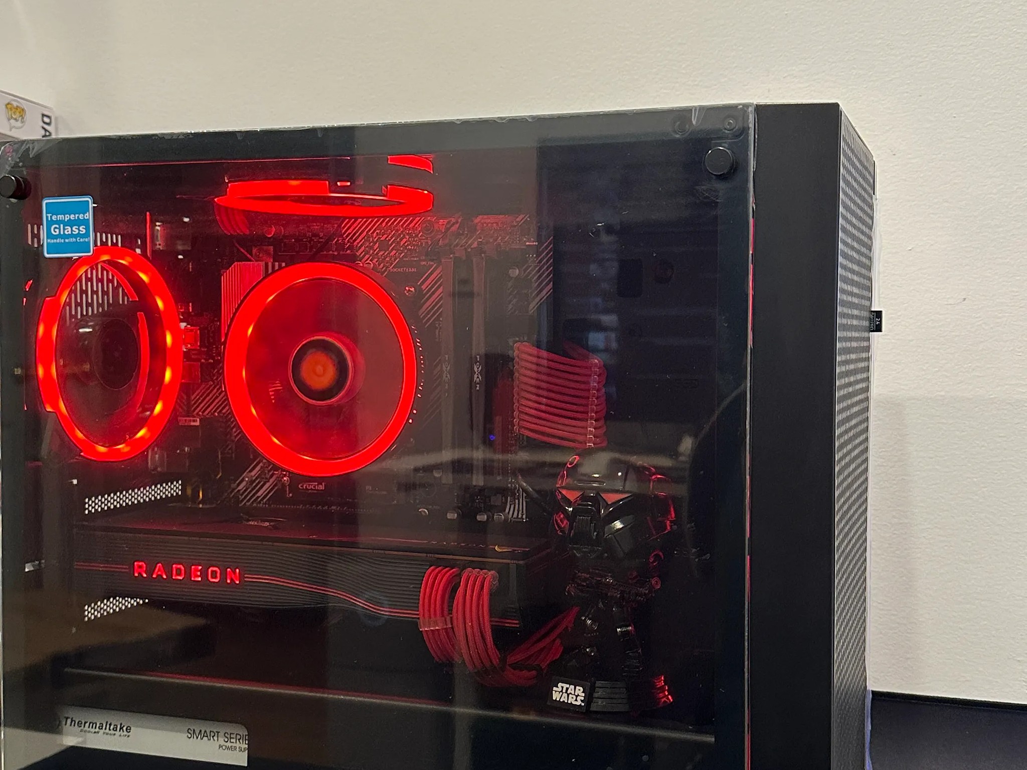🛑🩸Red Team☄️🔴||Gaming PC-Ryzen 5 5500 6-Core -AMD RX 5700XT 8GB-500GB  SSD Drive-16GB DDR4 RAM