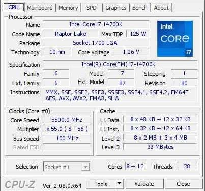 Intel Core i7-14700K