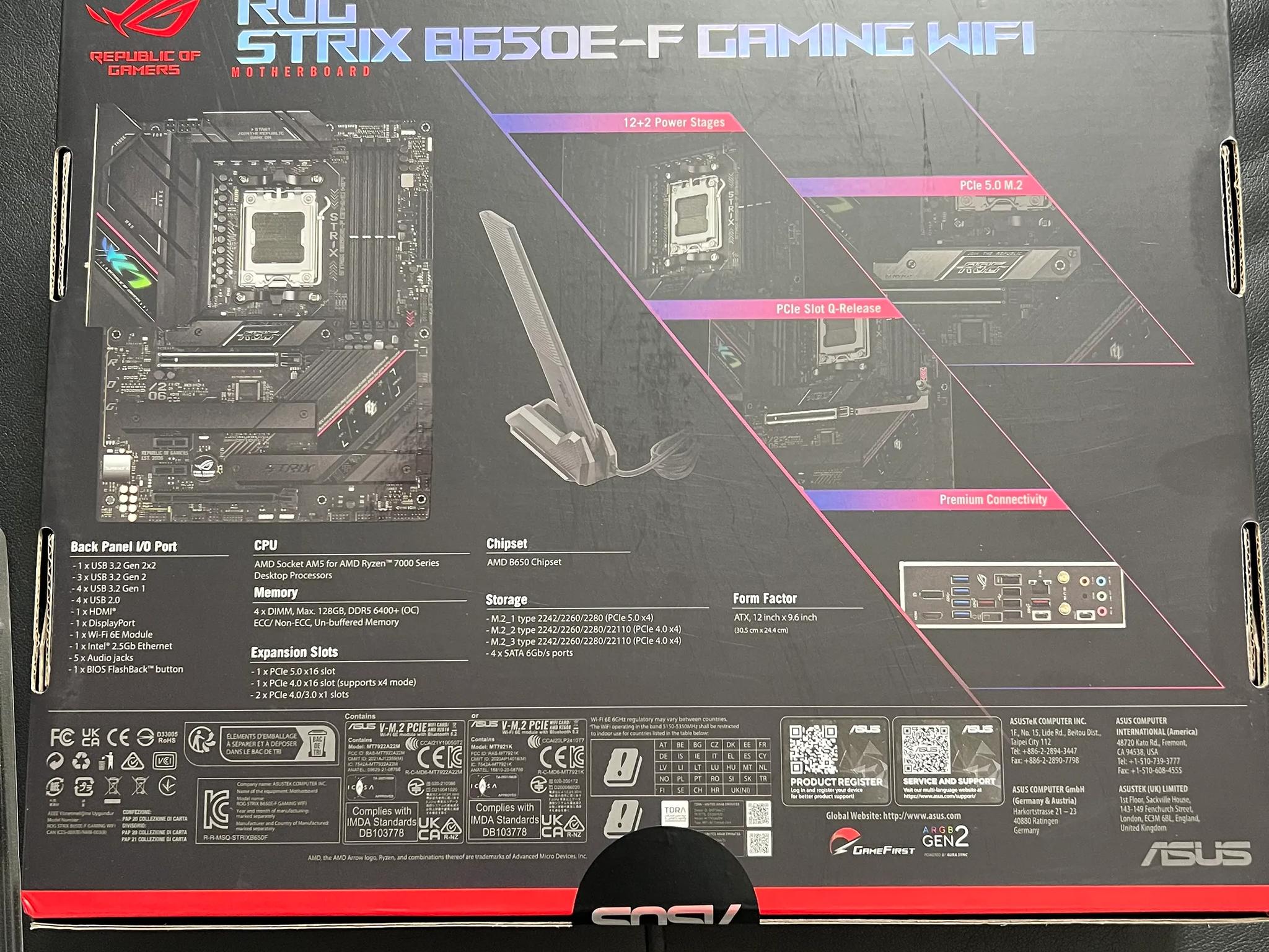 Asus ROG Stix B650E-F Gaming Wifi