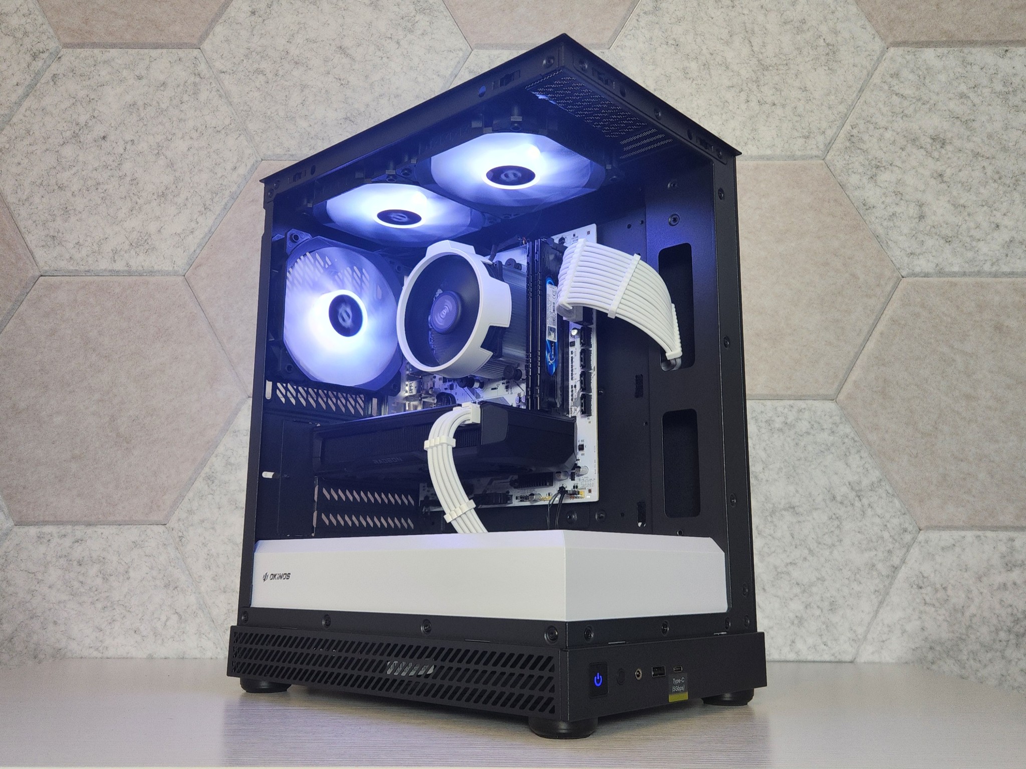 🤍🖤Oreo Gaming PC | RX 7600 | Ryzen 5 3600 | 16GB RAM | 512GB M.2 SSD ...