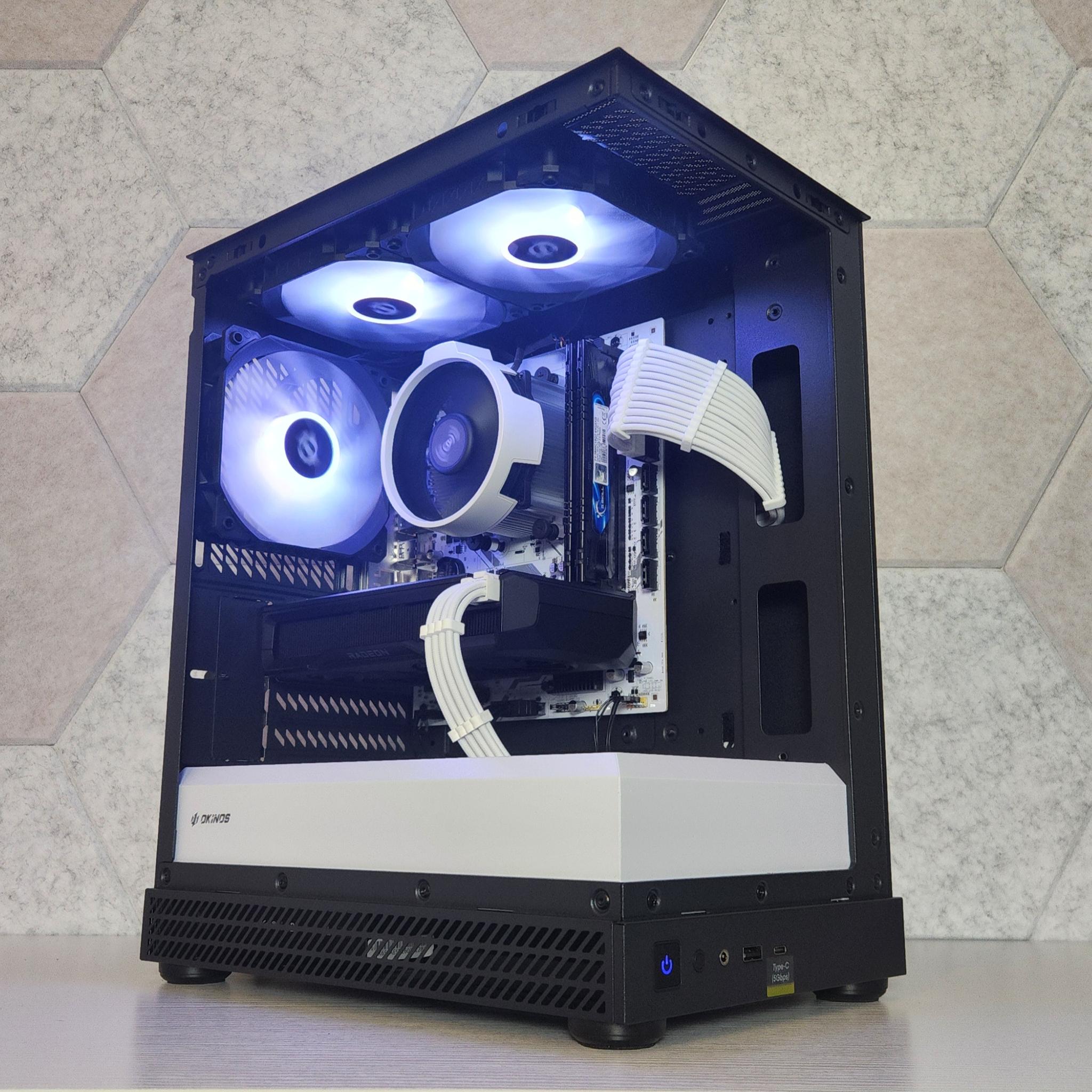 🤍🖤Oreo Gaming PC | RX 7600 | Ryzen 5 3600 | 16GB RAM | 512GB M.2 SSD | WIFI/BT | Windows 11 |
