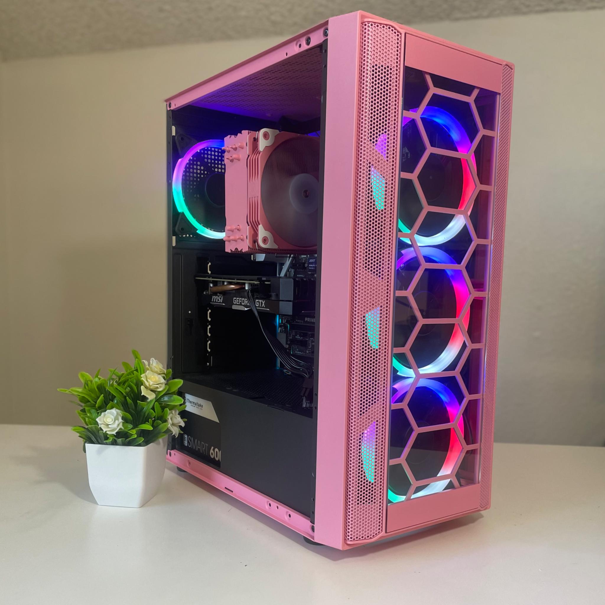 Pretty Pink PC 🌸 Intel I5 , 1660 Super 6GB , 512 GB NVME , 16 GB RAM