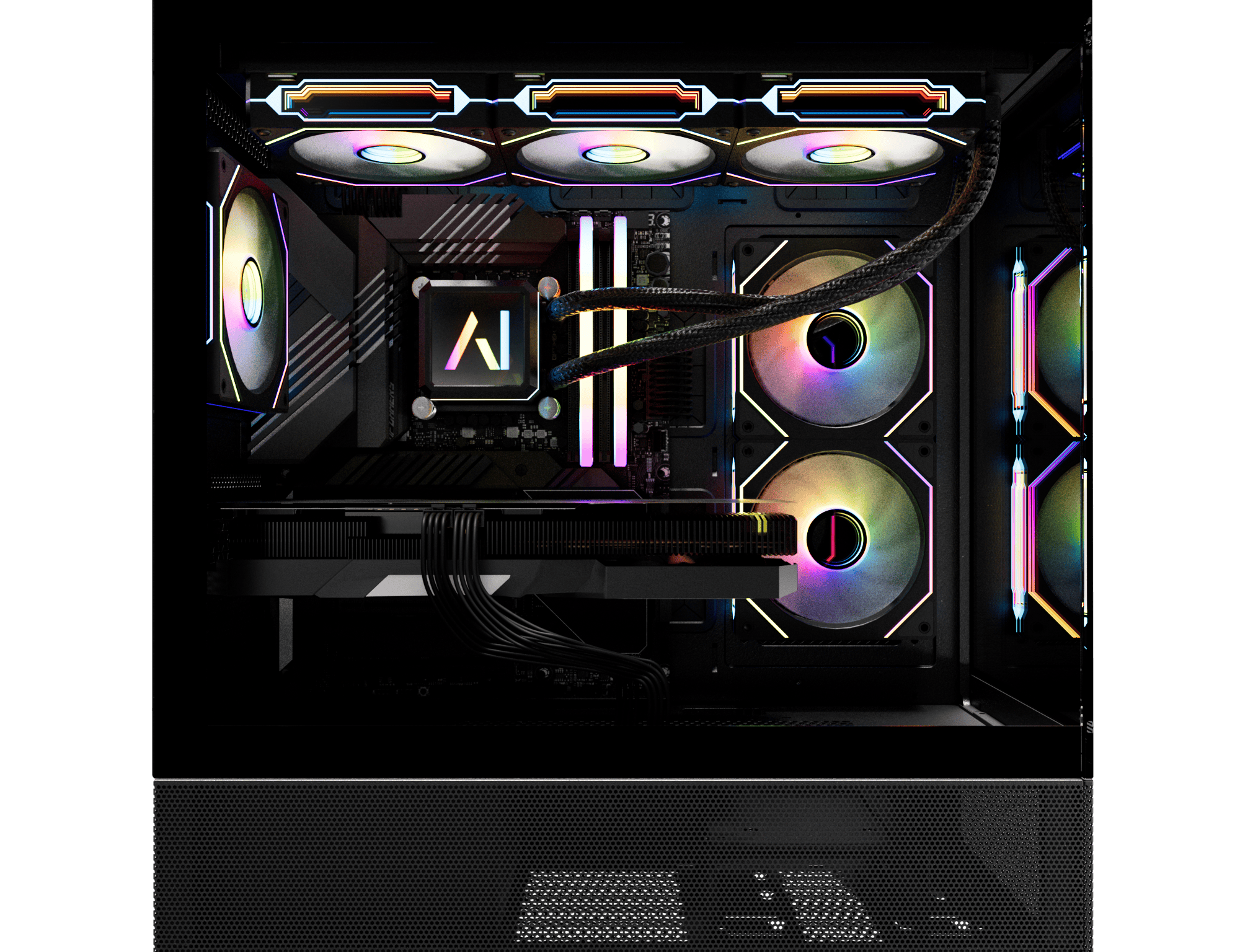 RTX 5090 | 9800X3D | 2TB SSD | 32GB DDR5 | X870 Mobo | 1200W Gold PSU | ARGB Fans | AI Quasar V2