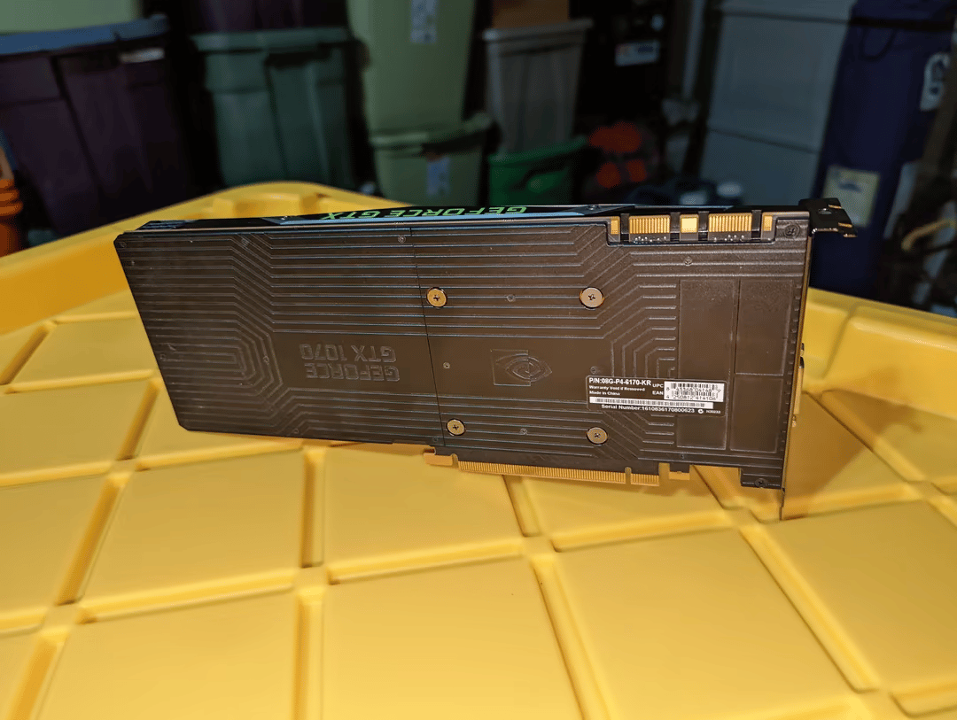Used Nvidia GeForce GTX 1070 8 GB