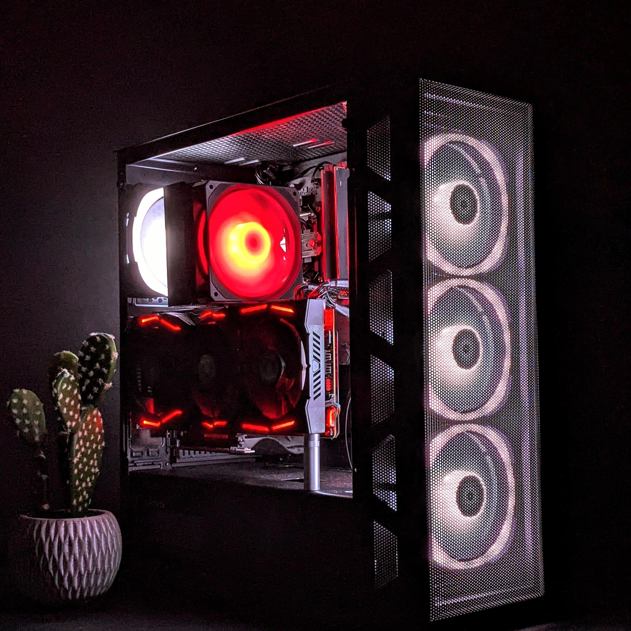 1080p Gaming PC⚫️RX VEGA 56 8GB⚫️I5-8600@4.2GHz⚫️16GB DDR4 RAM⚫️1TB NVMe SSD⚫️Windows 11 Pro