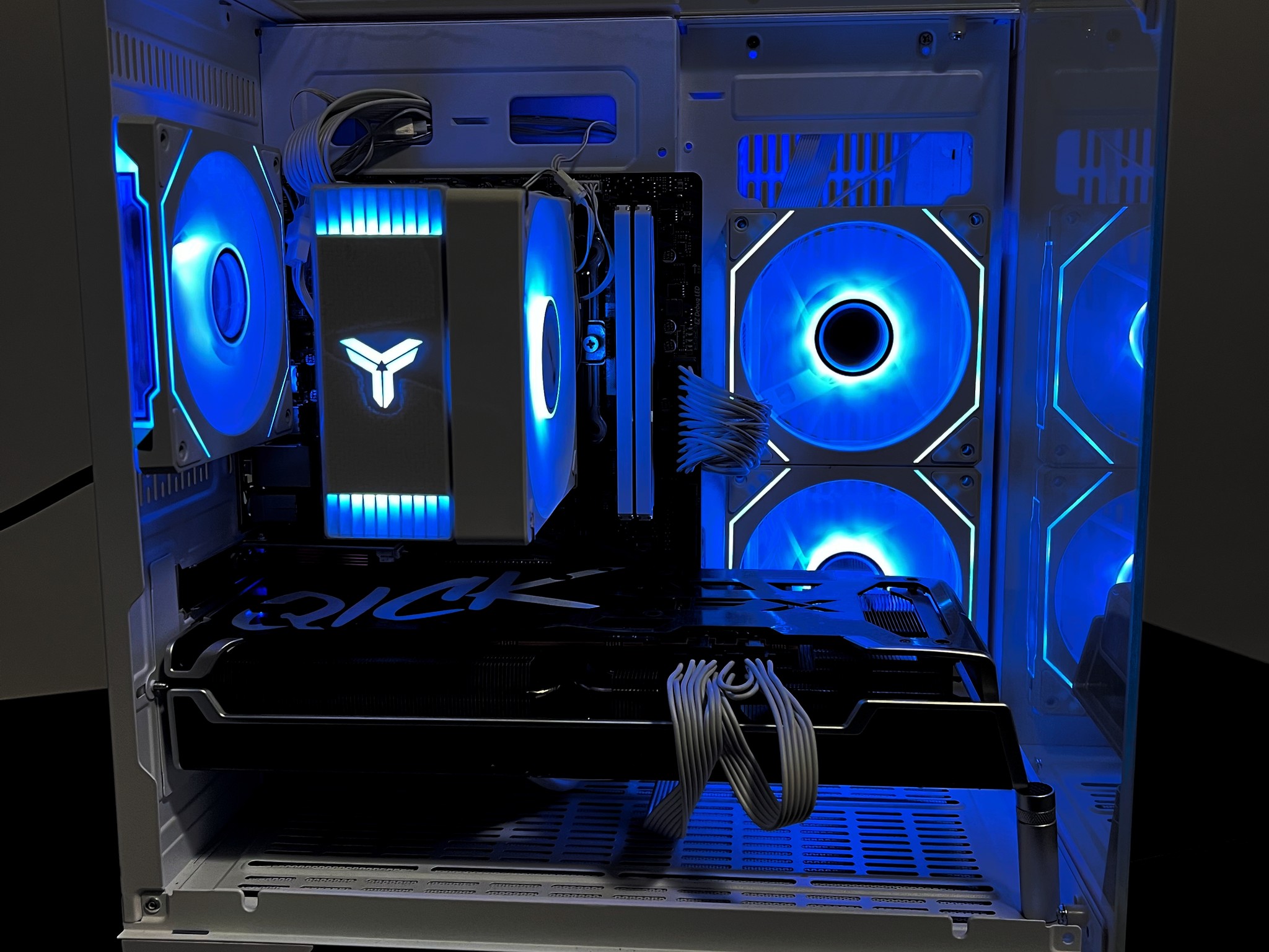 🔥Full-view design🔥 RX 6750XT|R5-5600|1TB M.2|16GB RAM|ARGB Fans|WIFI||DepxTech Pre-Built PC