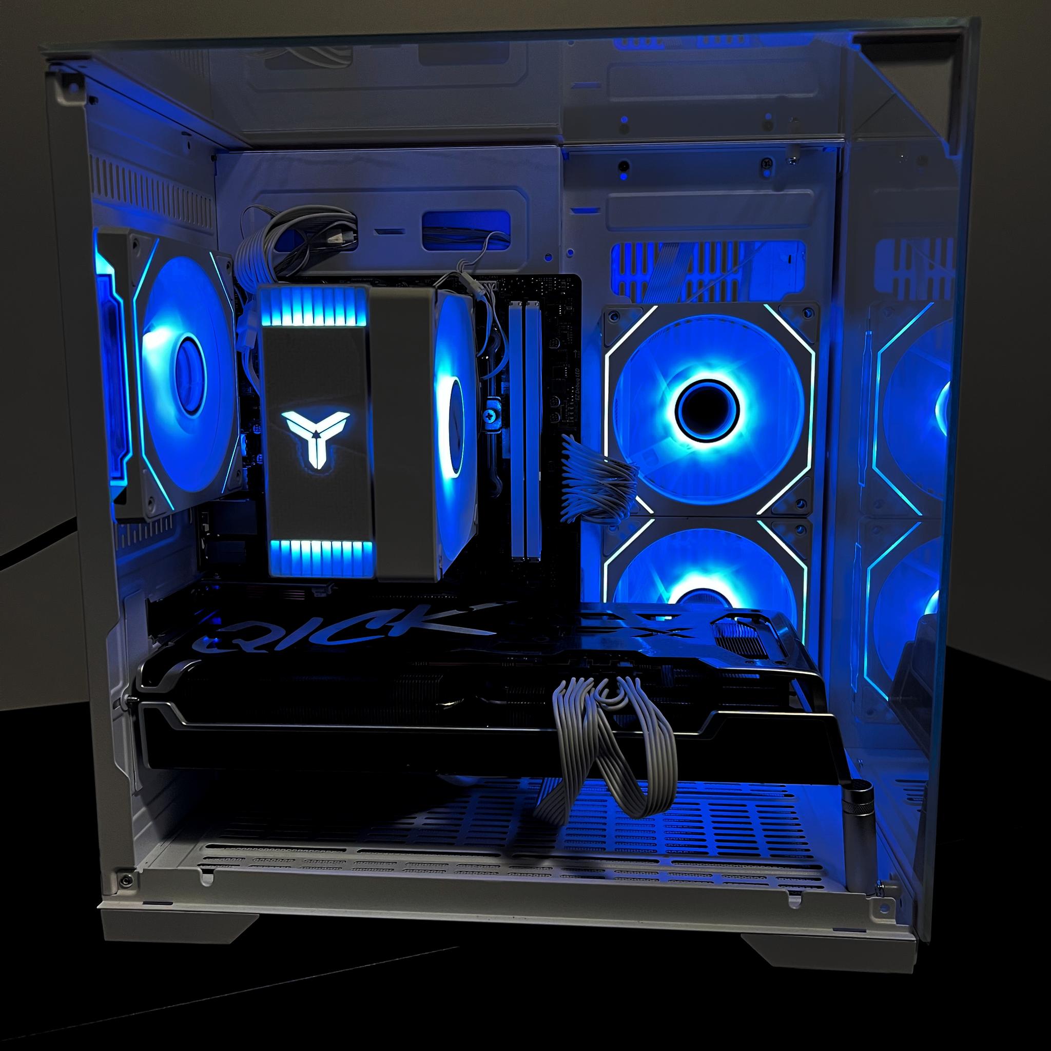 🔥Full-view design🔥 RX 6750XT|R5-5600|1TB M.2|16GB RAM|ARGB Fans|WIFI||DepxTech Pre-Built PC