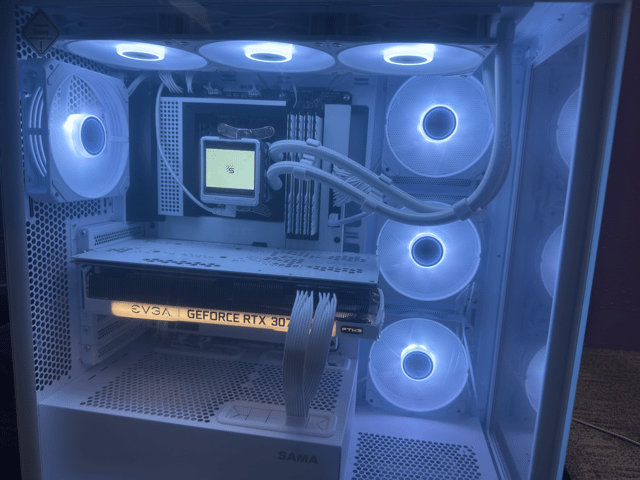 ⚪️All White⚪️ 1440p Mid-Ranged Gaming PC (3070 ti with ryzen 5 5600X3D)