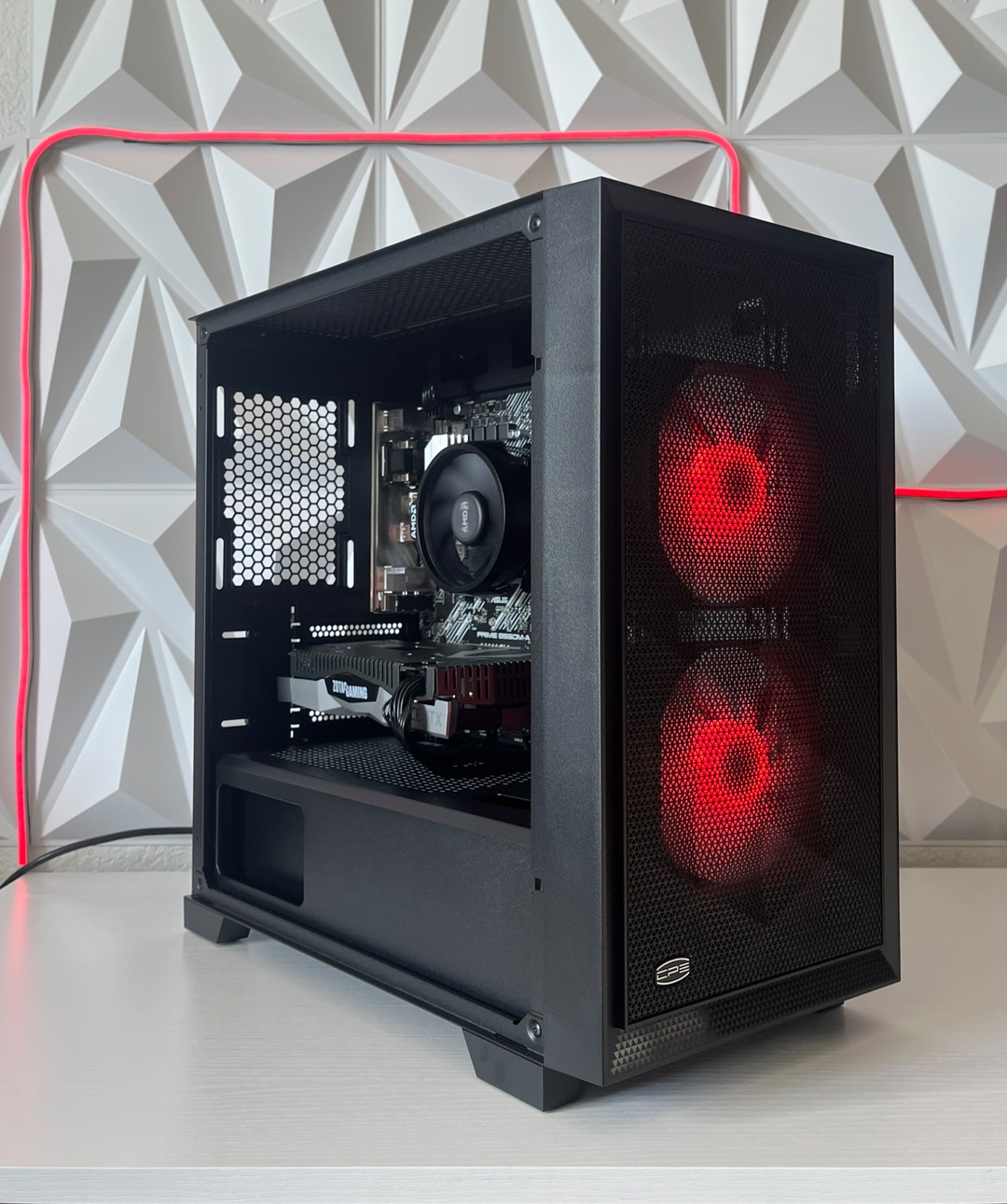 RTX 2060 SUPER 8GB, Ryzen 7 2700X, 16GB RAM | Black RGB Gaming