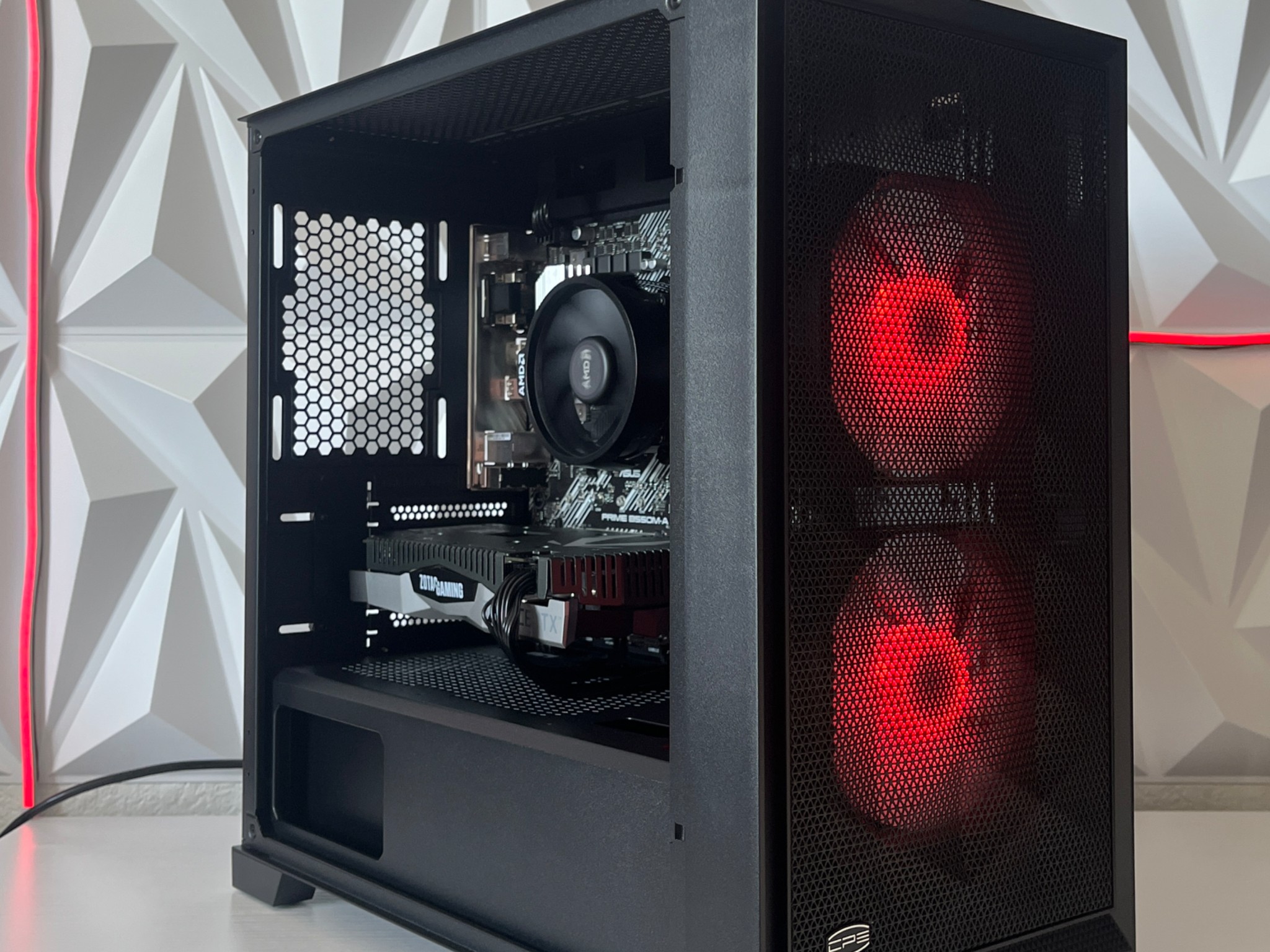 RTX 2060 SUPER 8GB, Ryzen 7 2700X, 16GB RAM | Black RGB Gaming Computer/PC