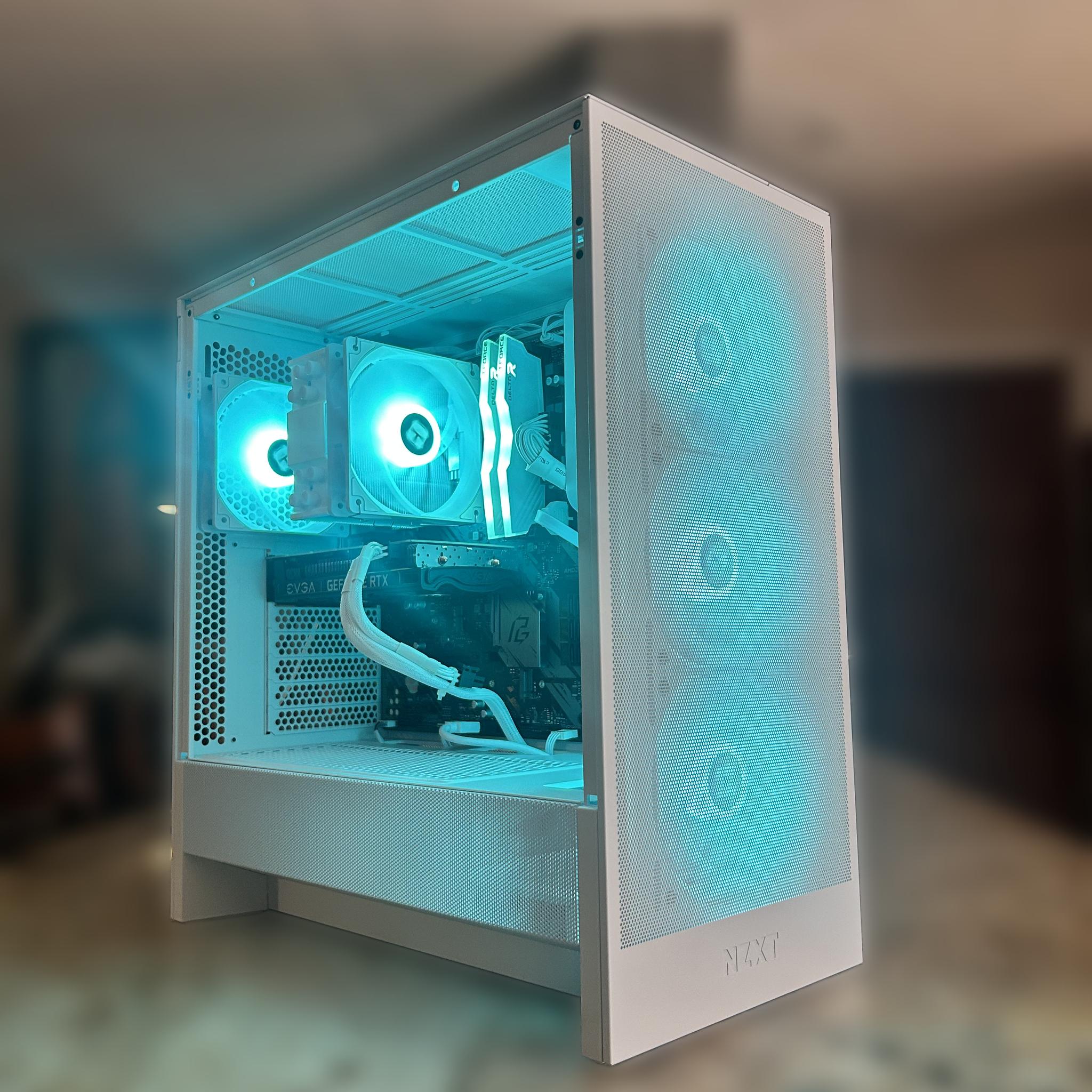 White Budget Gaming PC | RTX 3050 8GB | RYZEN 5 3600 | 16GB Ram | 1TB SSD | Win 11